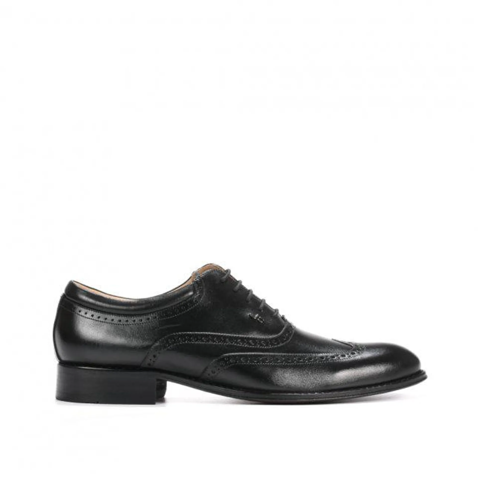 Sapato Social Masculino Couro Preto Pespontos Costuras