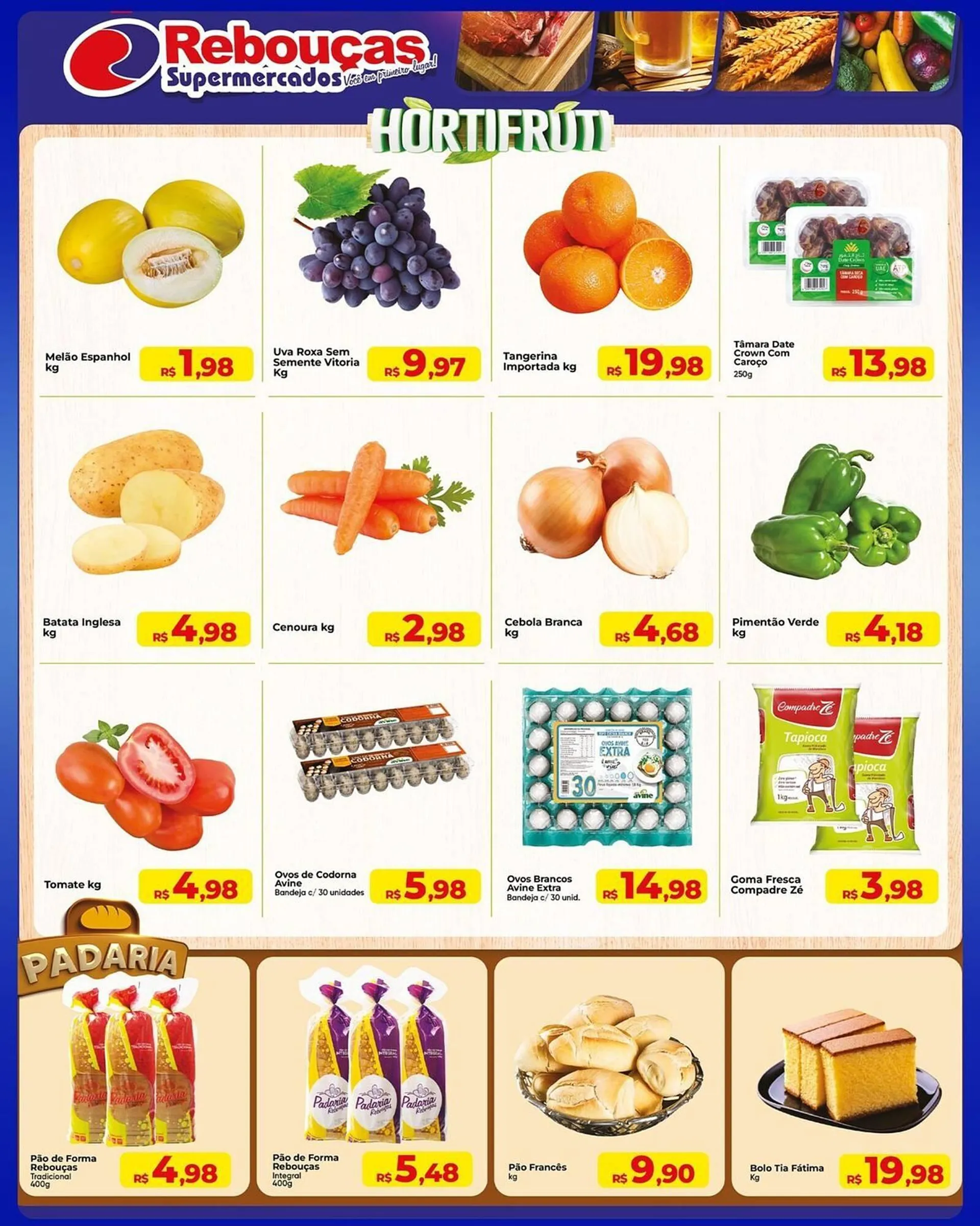 Encarte de Catálogo Rebouças Supermercados 22 de maio até 25 de maio 2025 - Pagina 3