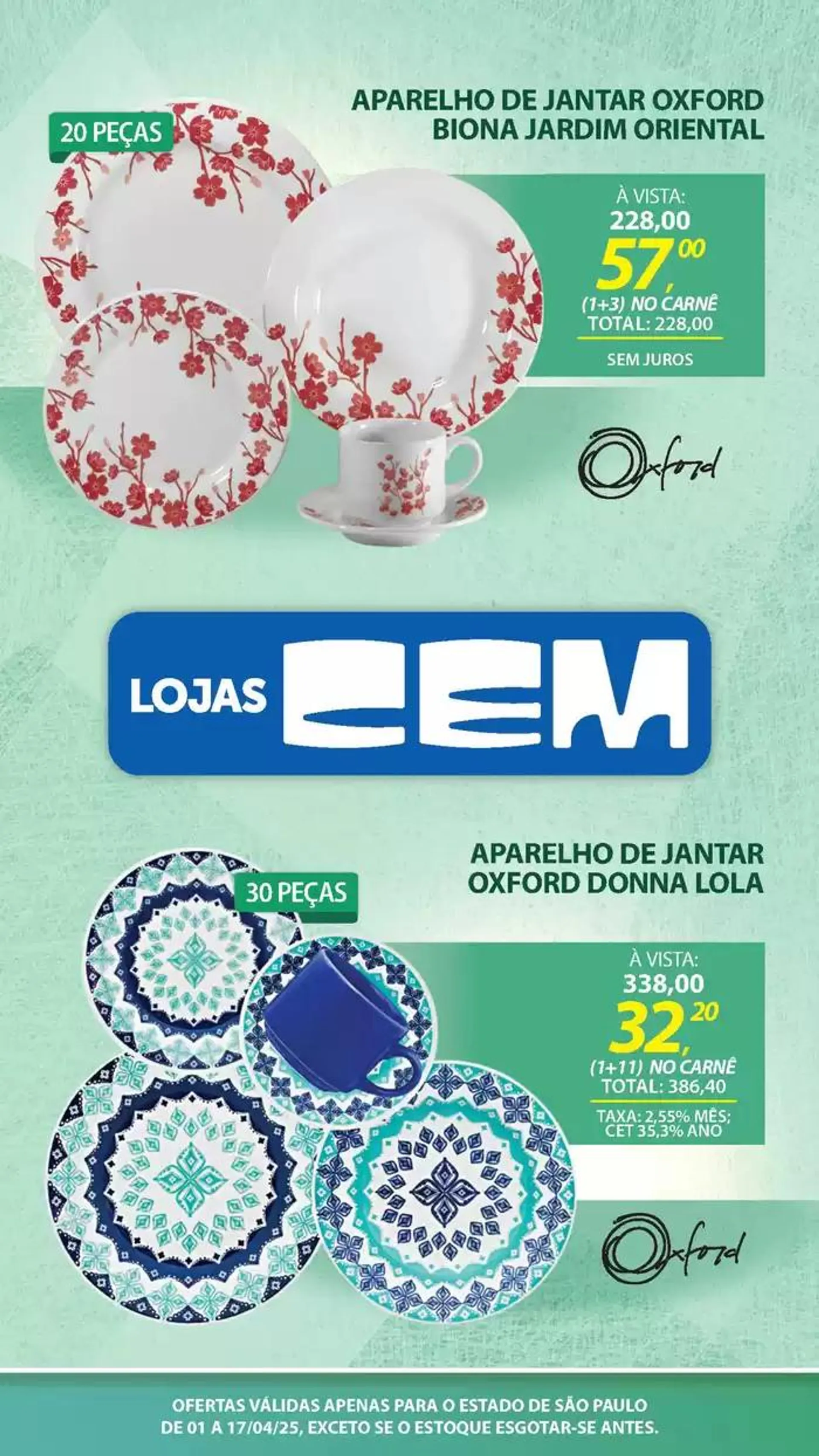 Encarte de Encarte Lojas Cem 3 de abril até 17 de abril 2025 - Pagina 65