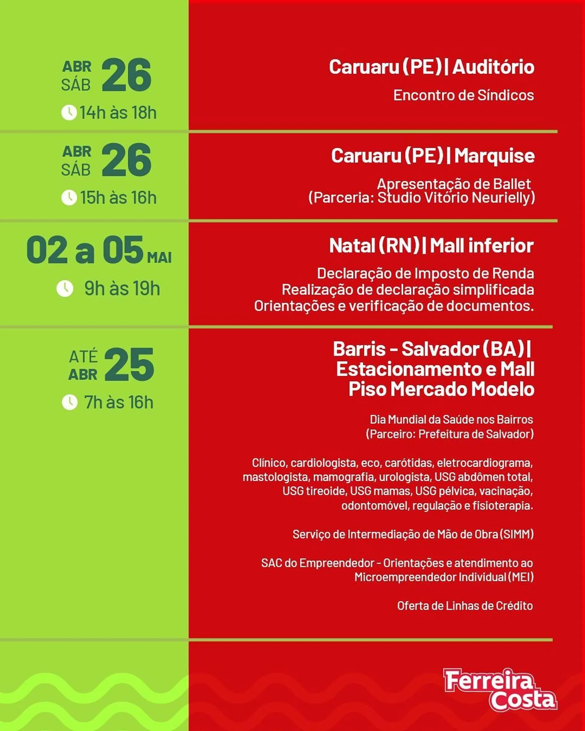 Encarte de Catálogo Ferreira Costa 25 de abril até 26 de abril 2025 - Pagina 4