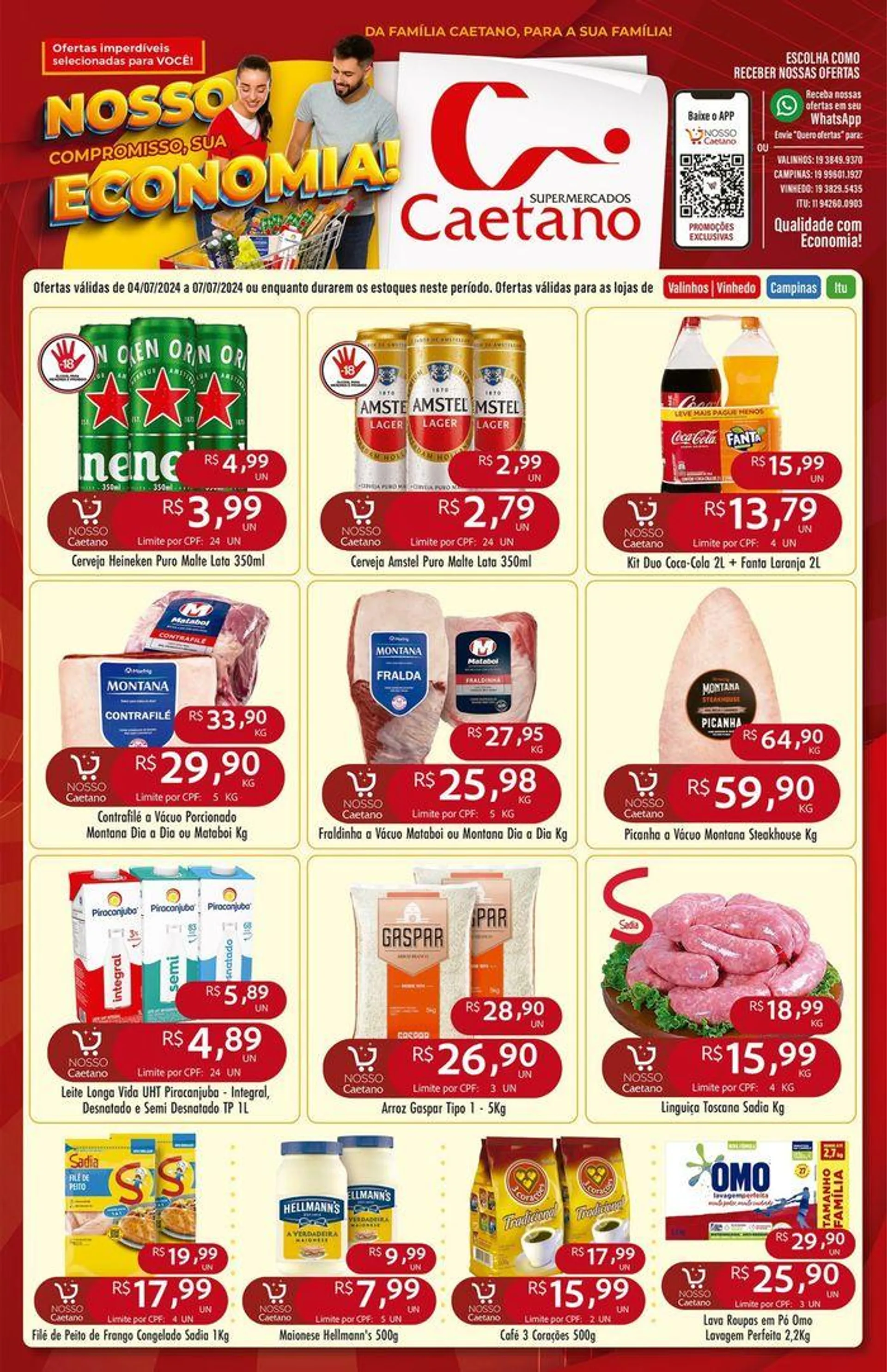 Encarte de Oferta Supermercados Caetano 4 de julho até 7 de julho 2024 - Pagina 2