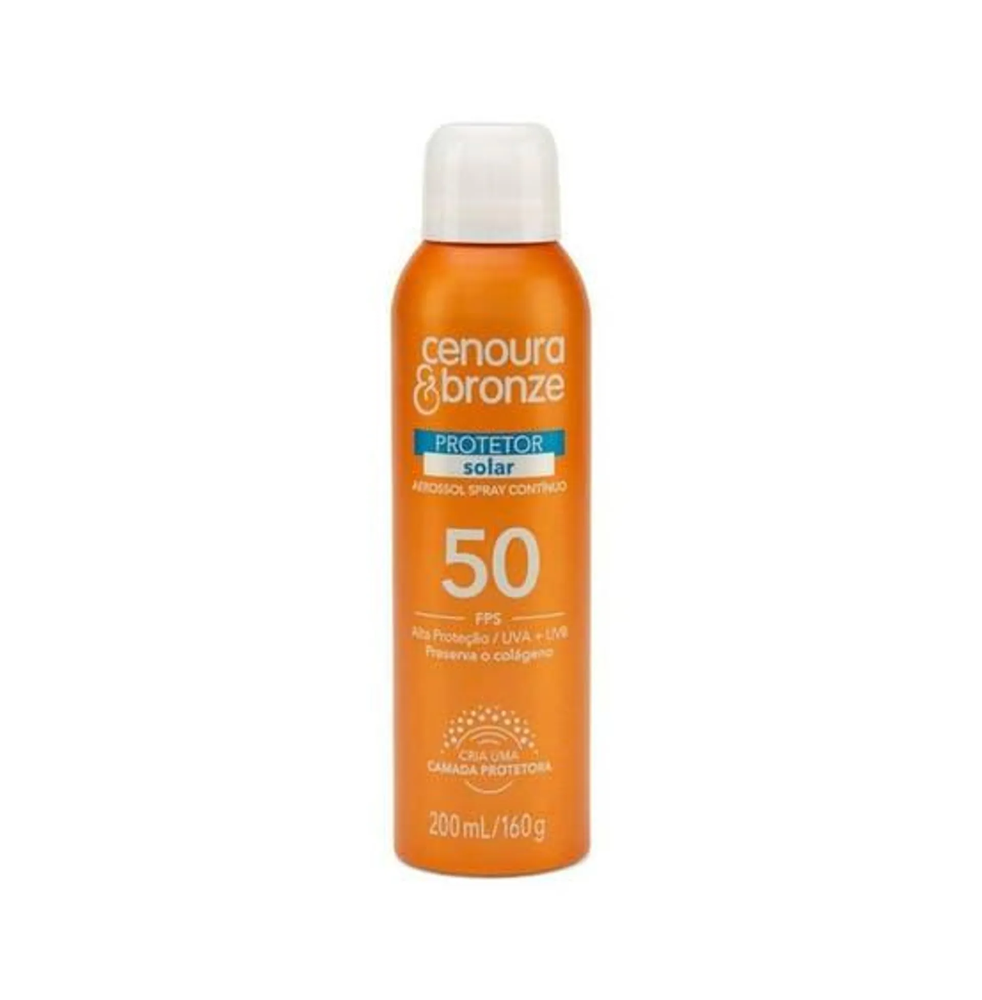Protetor Solar Cenoura E Bronze Aero FPS50 200ml