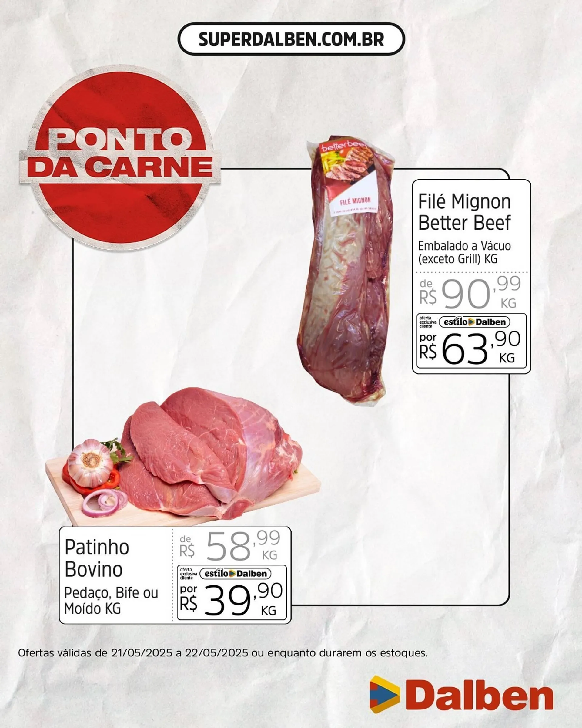 Encarte de Catálogo Supermercado Dalben 21 de maio até 22 de maio 2025 - Pagina 1