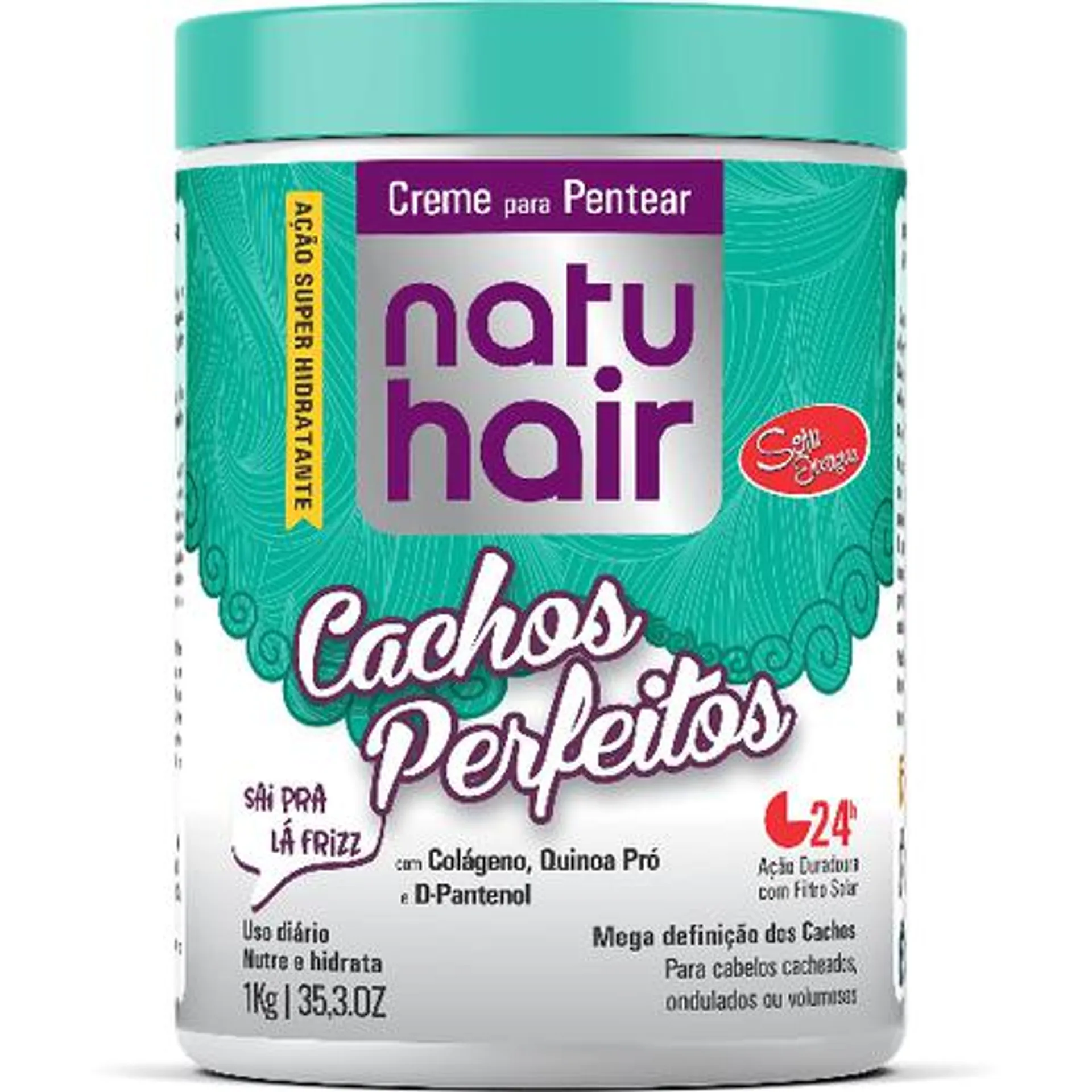 Creme Para Pentear Natu Hair Cachos Perfeitos 1Kg