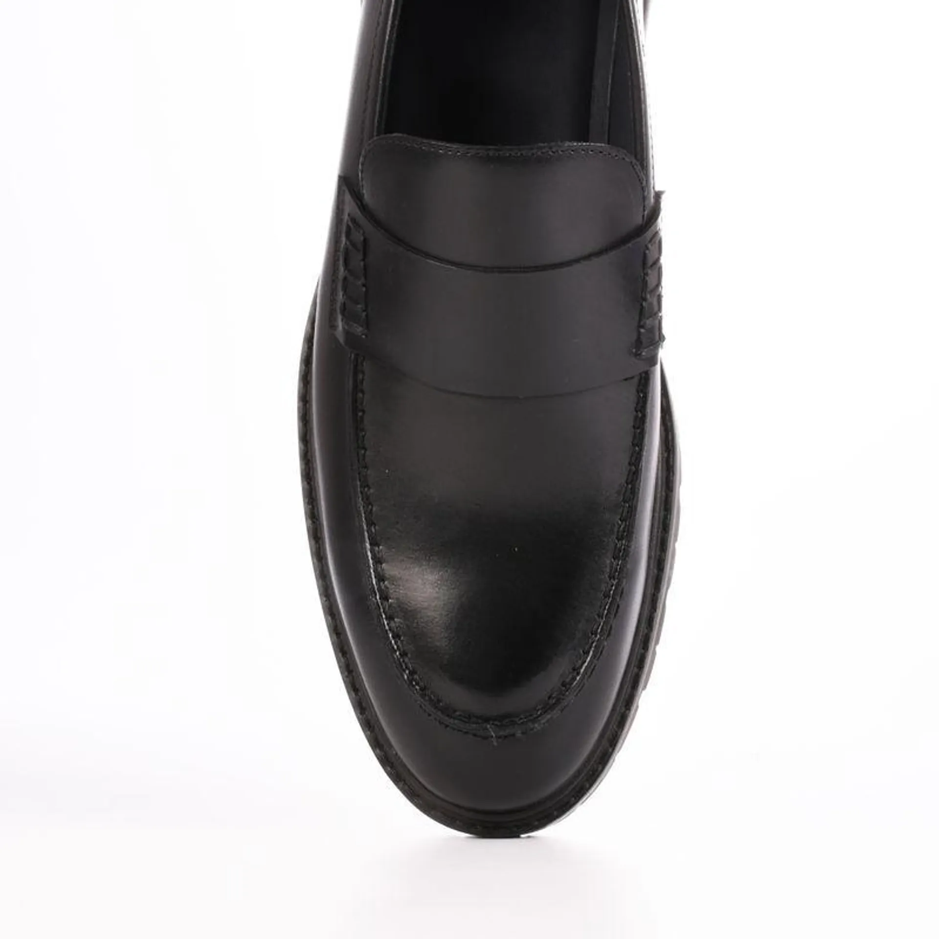 Loafer Masculino Preto Couro