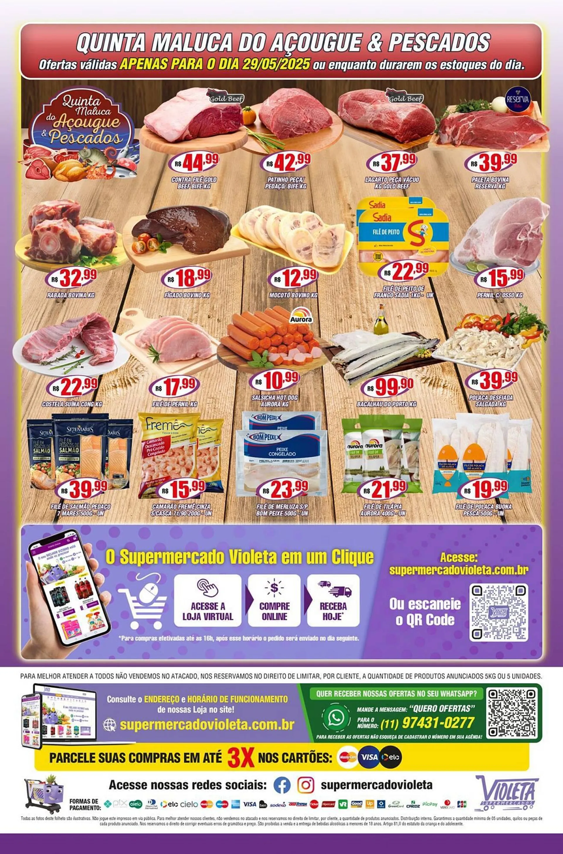 Encarte de Catálogo Violeta Supermercados 26 de maio até 29 de maio 2025 - Pagina 2