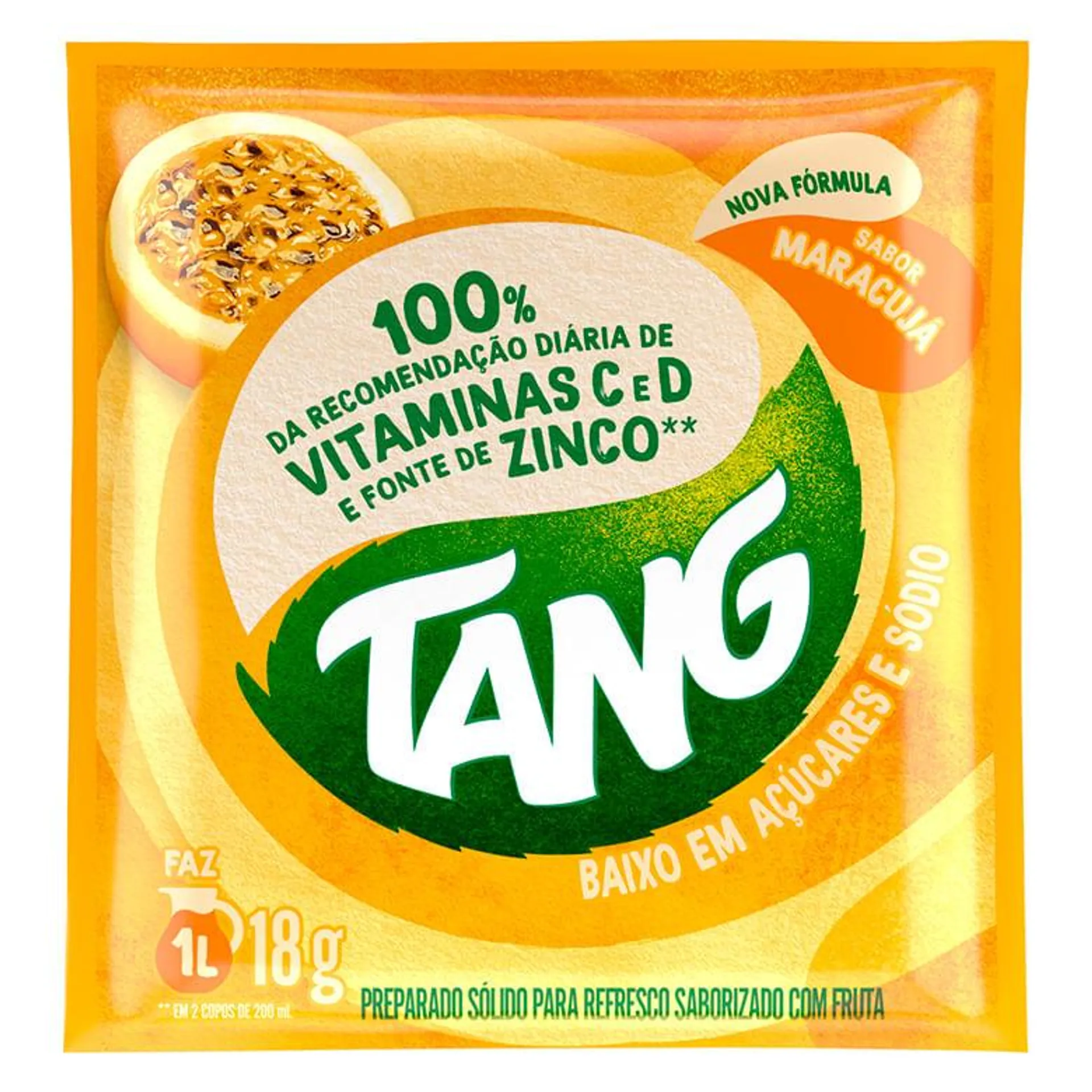 Refresco em Pó Tang Maracujá 18g