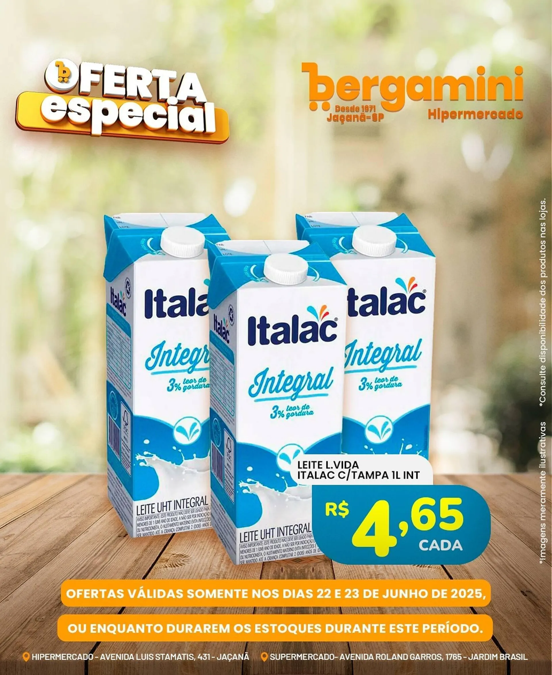 Encarte de Catálogo Supermercado Bergamini 22 de junho até 23 de junho 2025 - Pagina 1