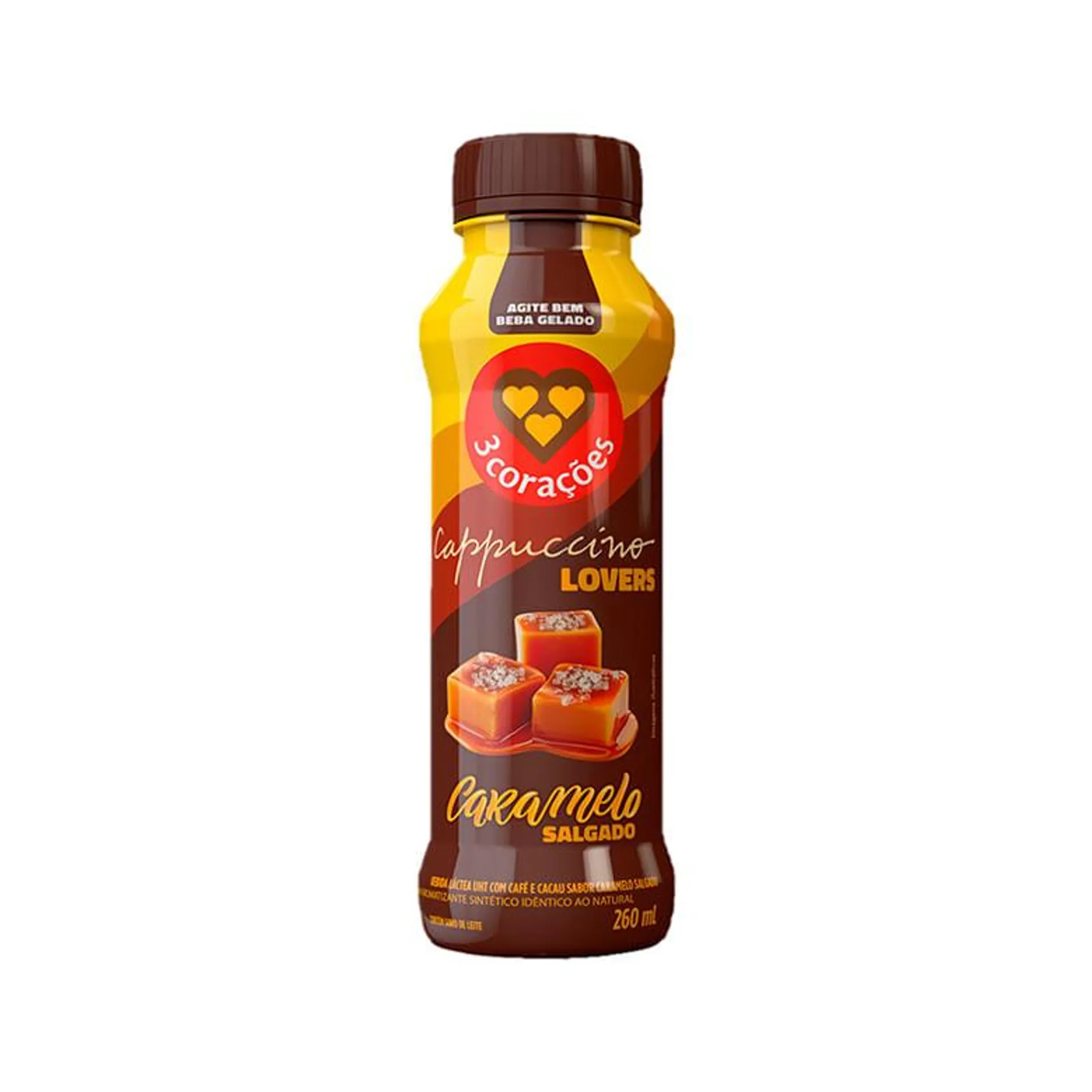 Bebida Lactea 3 Corações Capuccino Caramelo Salgado 260ml