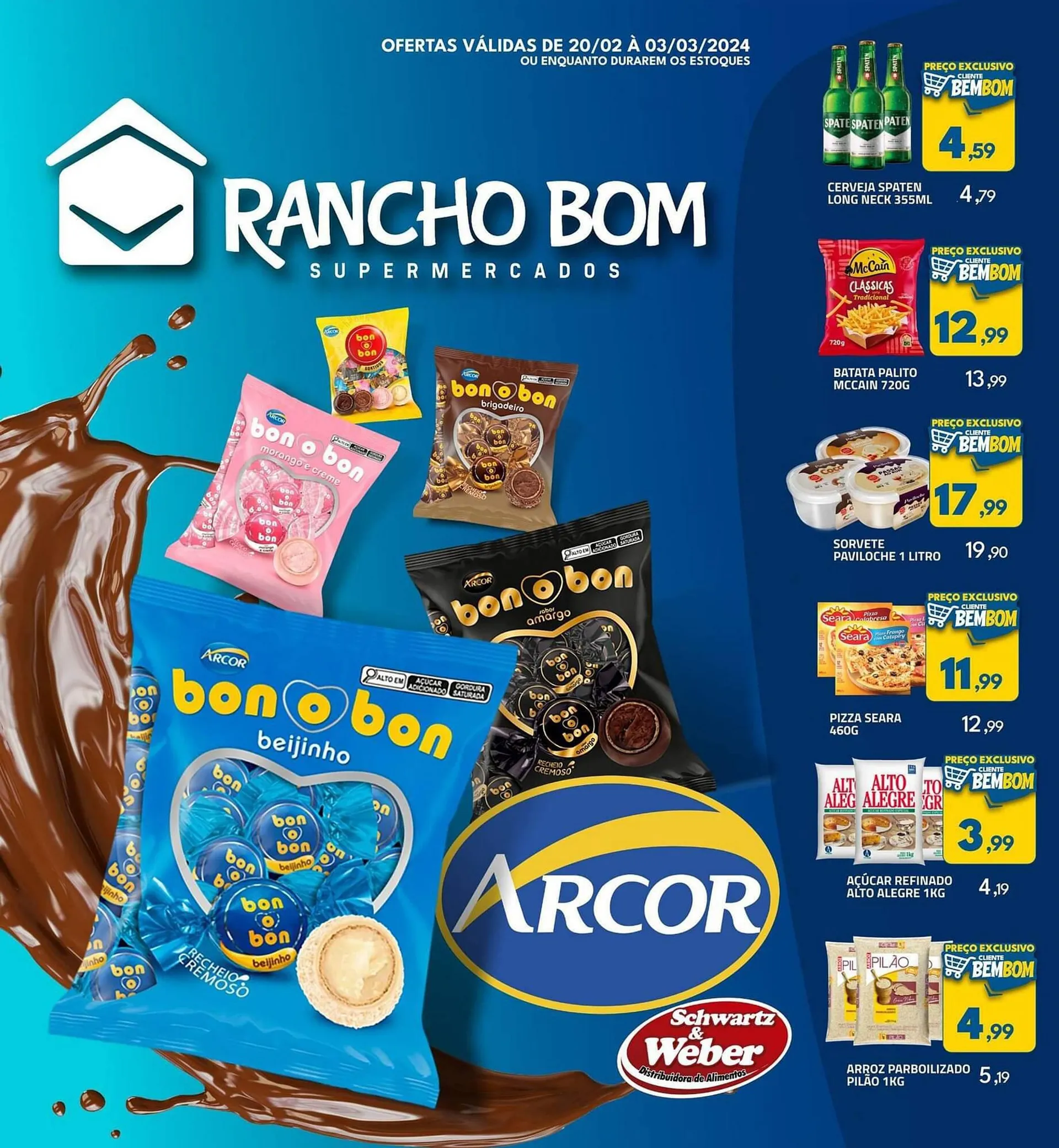 Encarte de Catálogo Rancho Bom Supermercados 20 de fevereiro até 3 de março 2024 - Pagina 