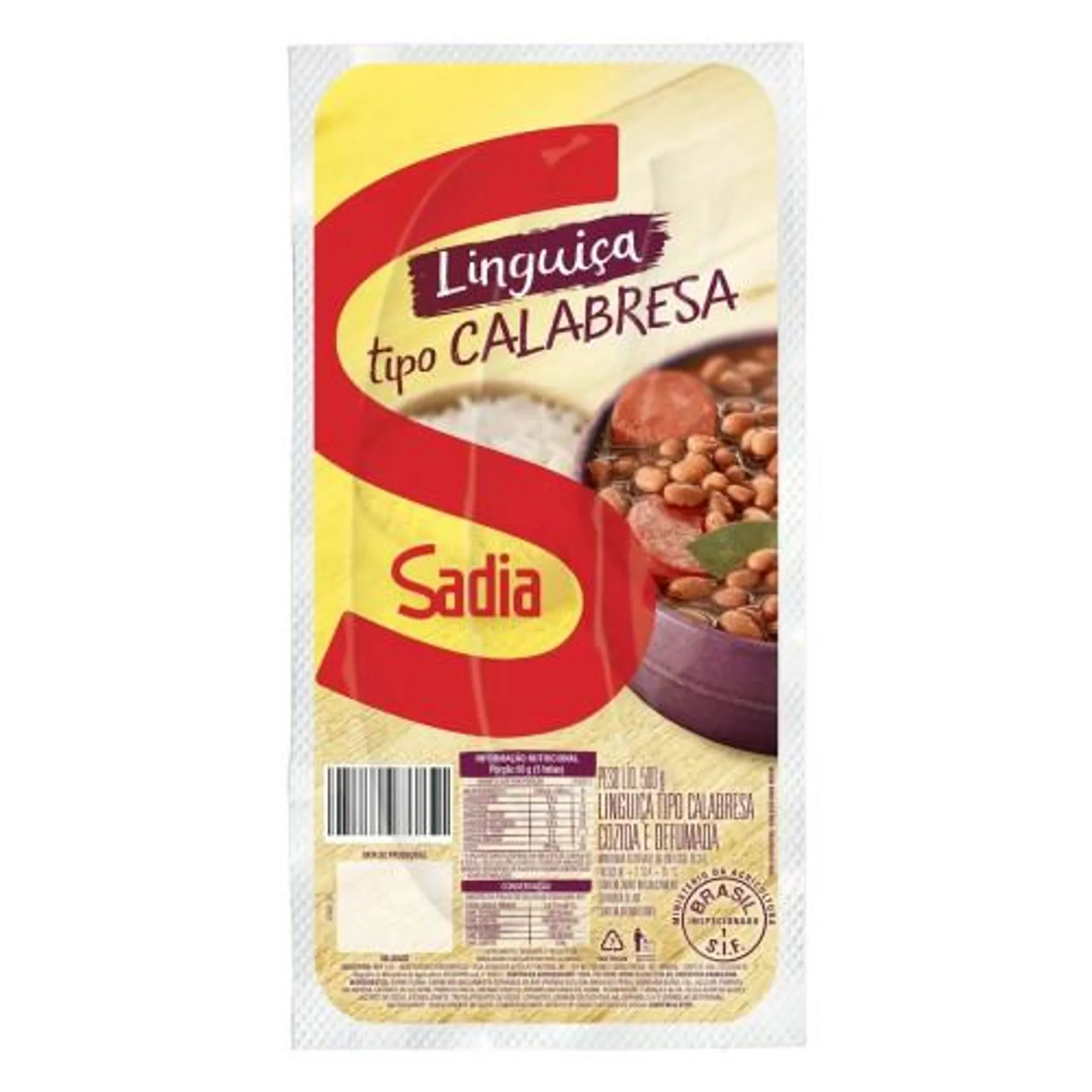 Linguiça tipo Calabresa Sadia Defumada 500g