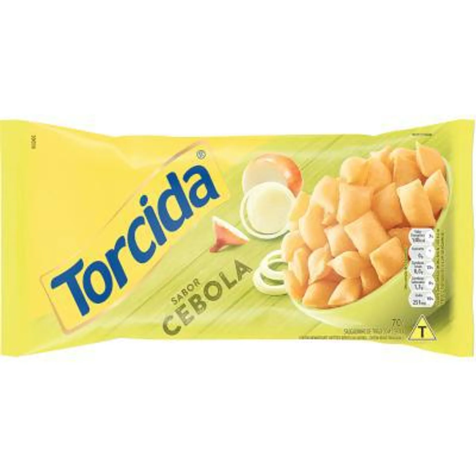 Salgadinho sabor Cebola pacote 70g - Lucky/Torcida