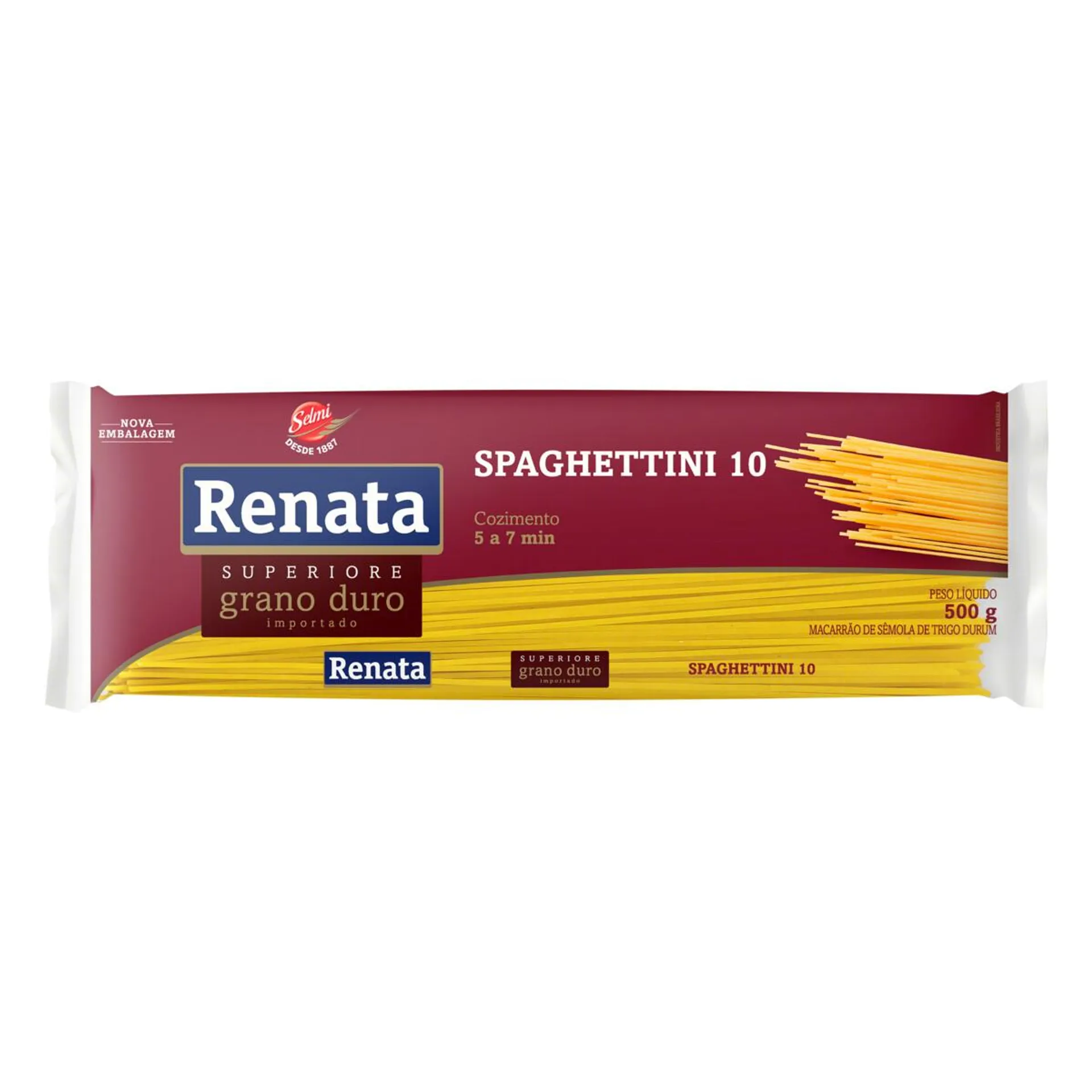 Macarrão Grano Duro Superiore Spaghettini Renata 500g