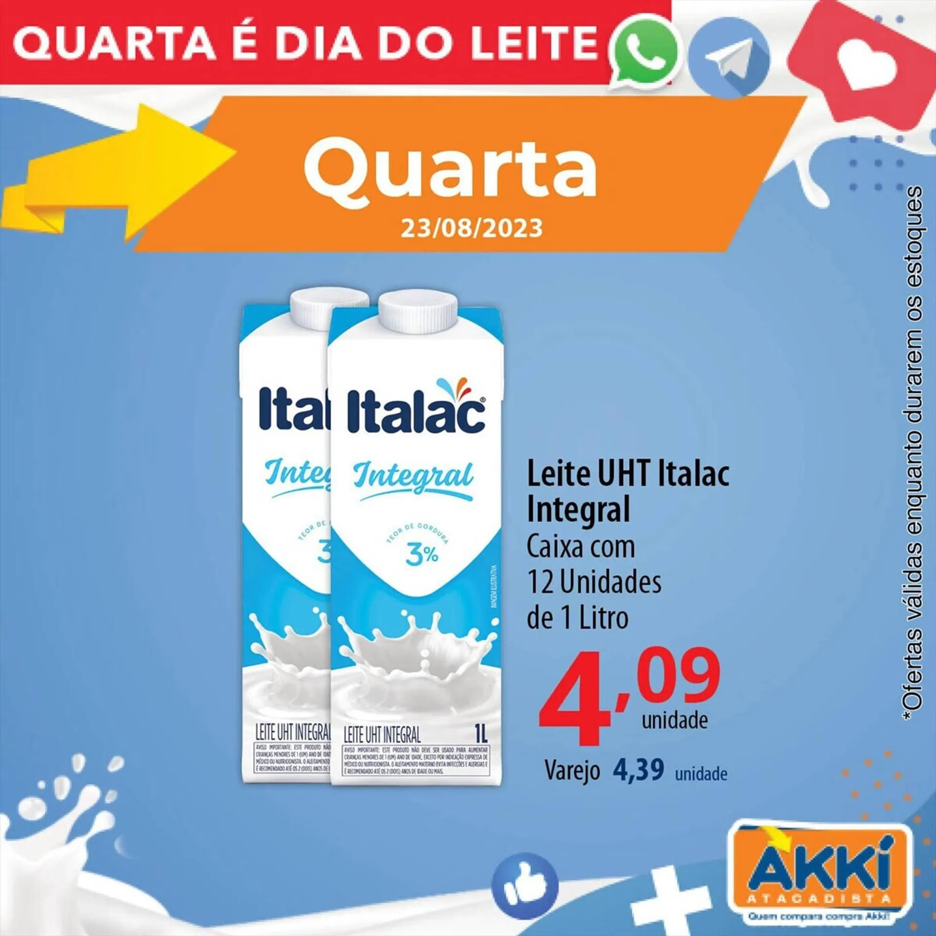 Encarte de Catálogo Akki Atacadista 23 de agosto até 23 de agosto 2023 - Pagina 1