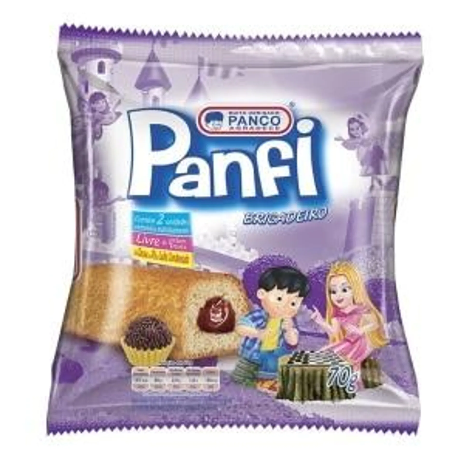 Mini Bolo Panfi de Brigadeiro Panco 70g