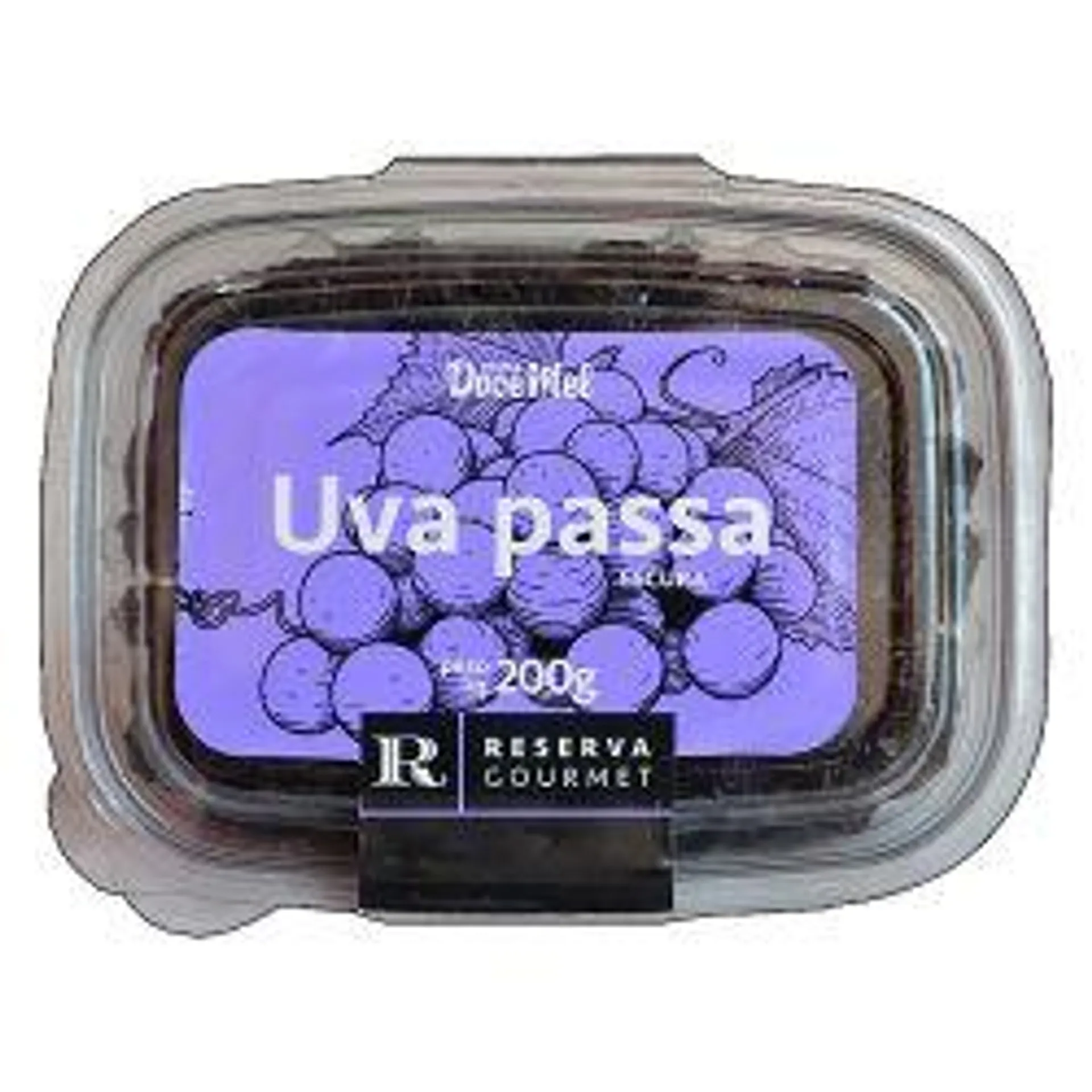 Uva Passa Preta Imp Res Gourmet 200g S/ Semente