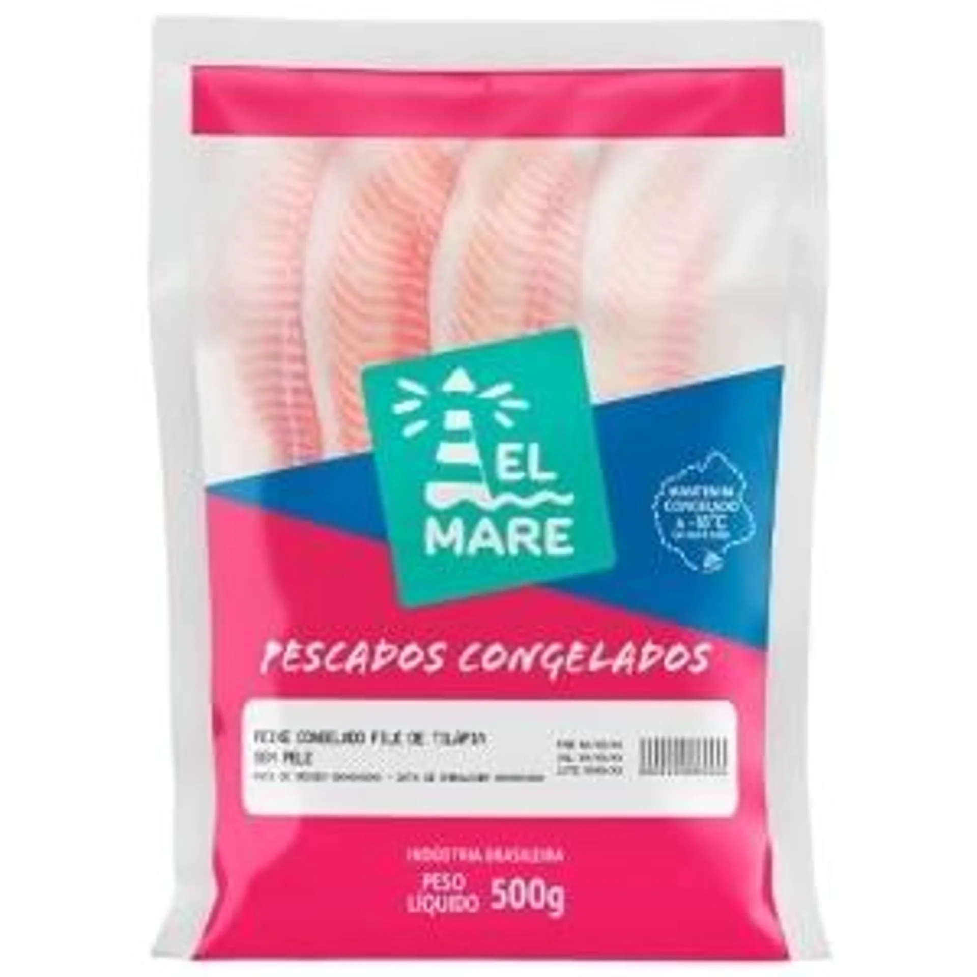 Filé de Tilápia El Mare 500g