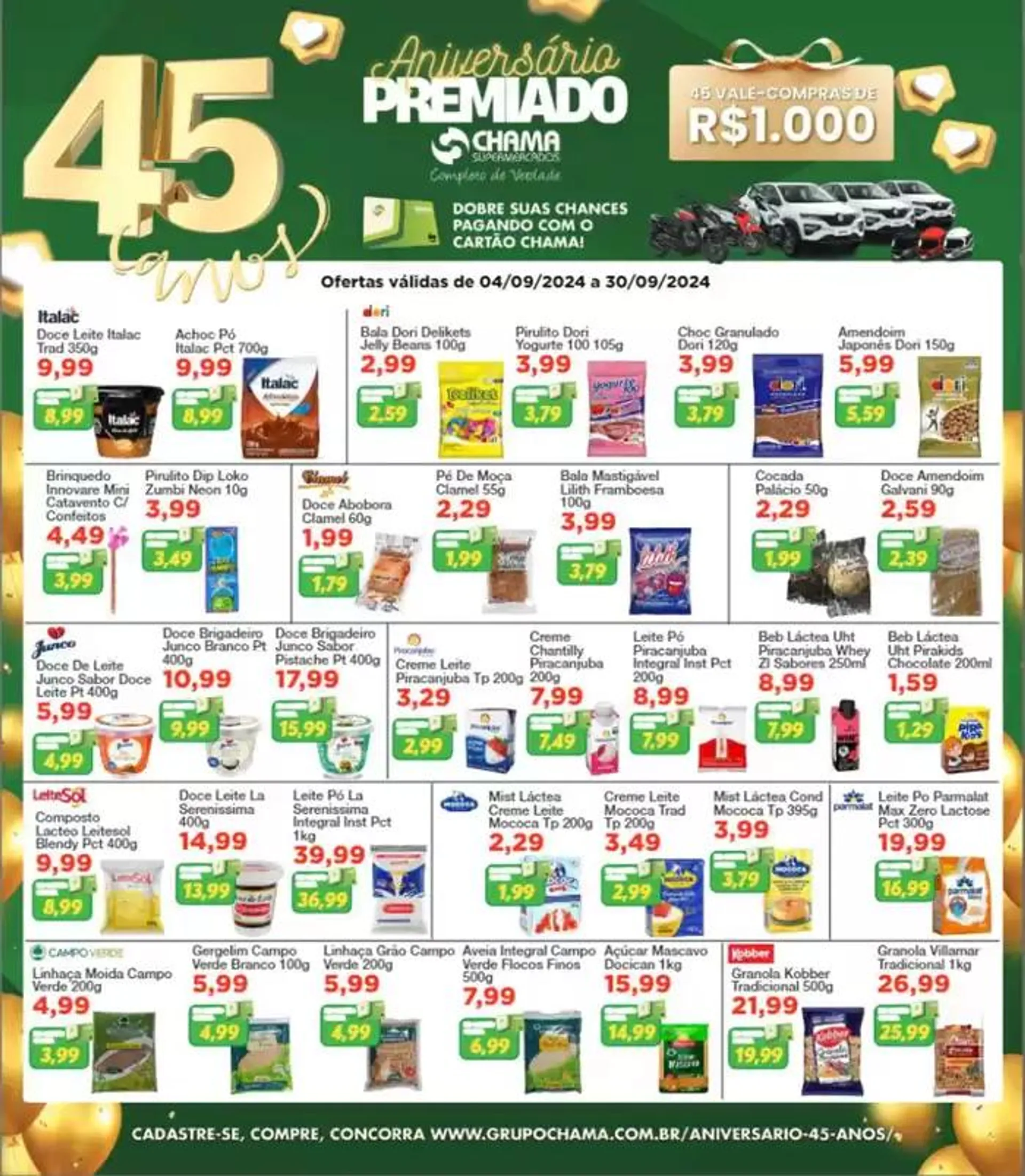 Encarte de Revista de Ofertas de Aniversário 45 Anos 17 de setembro até 30 de setembro 2024 - Pagina 14