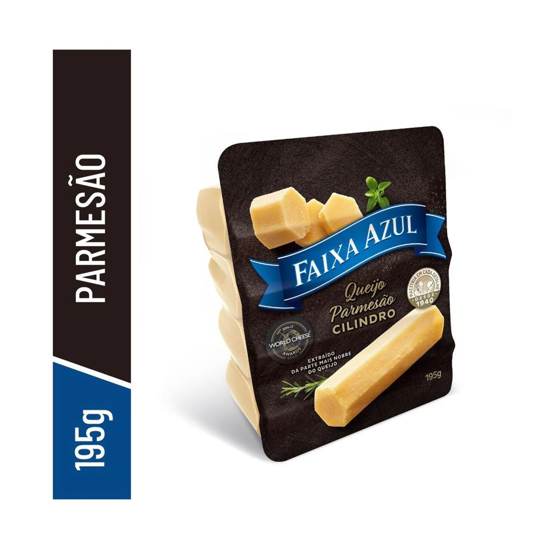 QUEIJO PARMESÃO CILINDRO FAIXA AZUL 195G