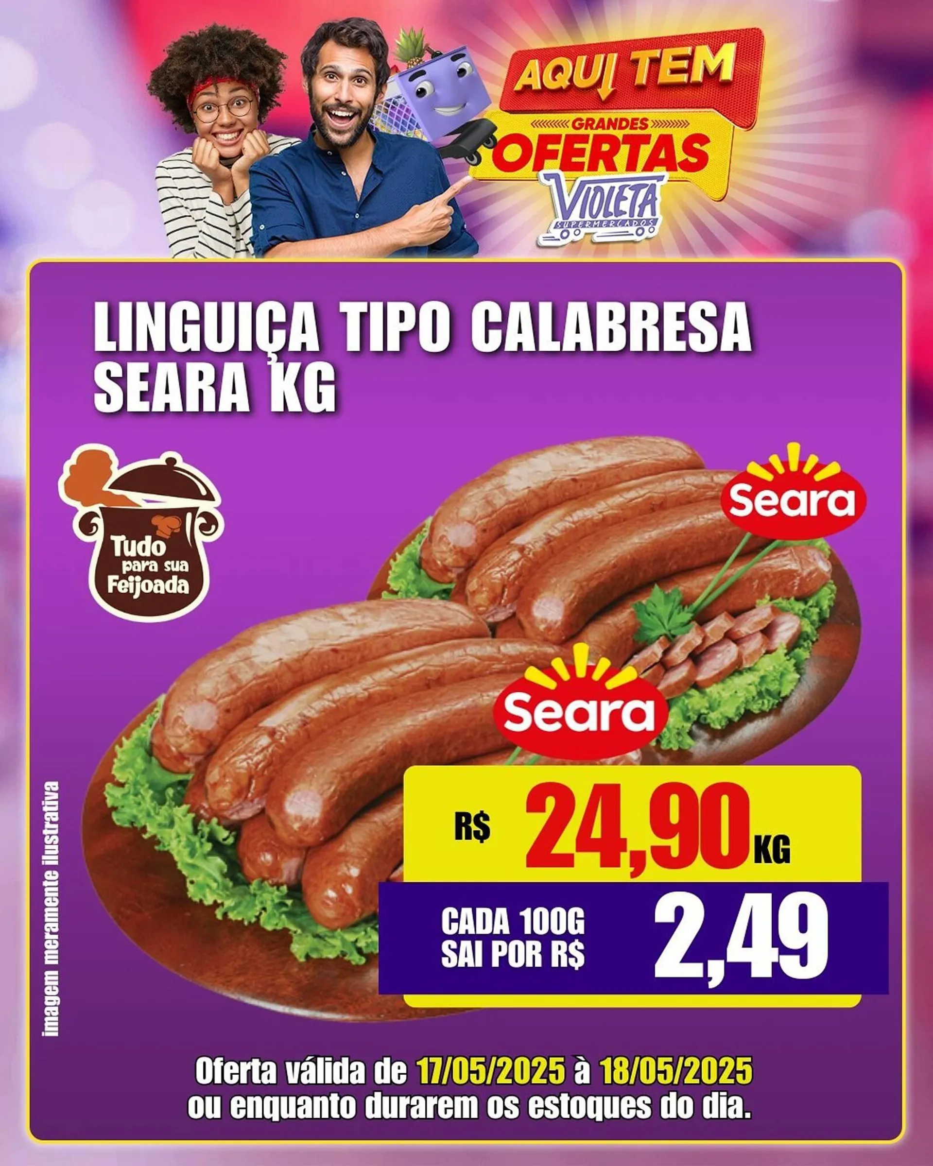 Encarte de Catálogo Violeta Supermercados 17 de maio até 18 de maio 2025 - Pagina 4