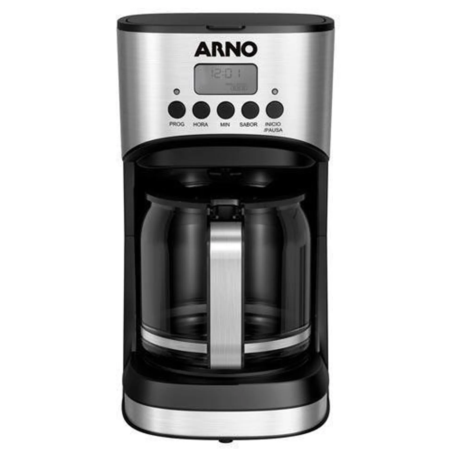 Cafeteira Arno Filtro New Element Preto e Inox para Café em Pó - CFNE - 110V