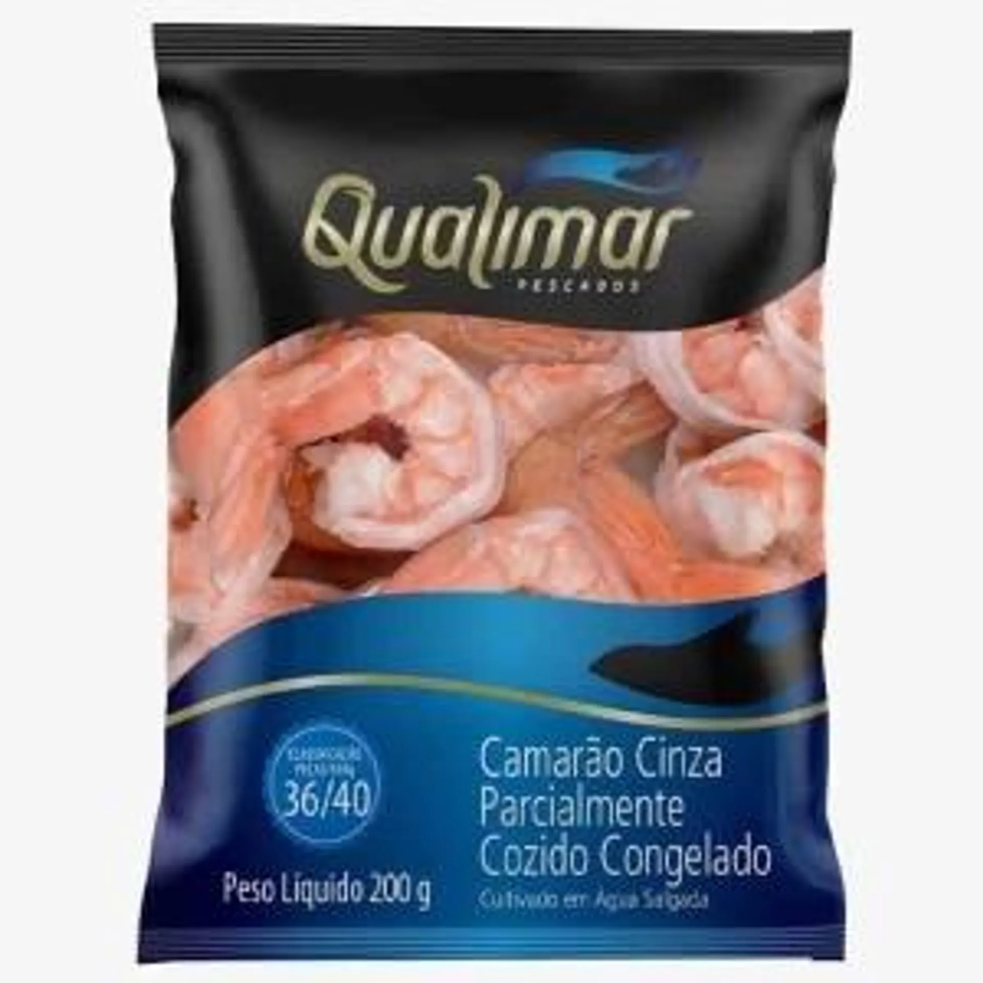 Camarão Qualimar Cinza 36/40 Congelado 200g