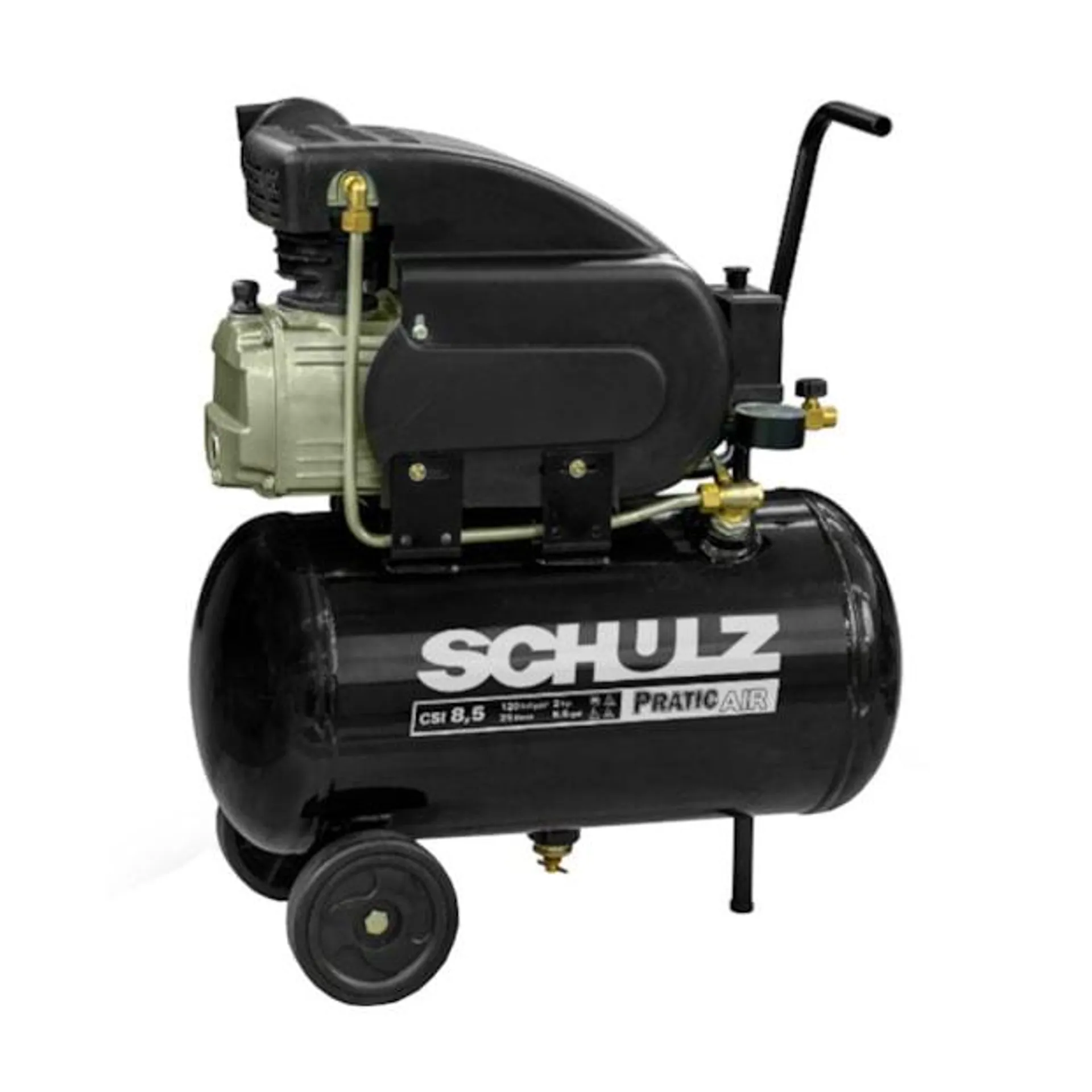 Compressor de Ar 8.5 Pés Monofásico 2HP 25 litros CSI8.5/25 S/KIT SCHULZ