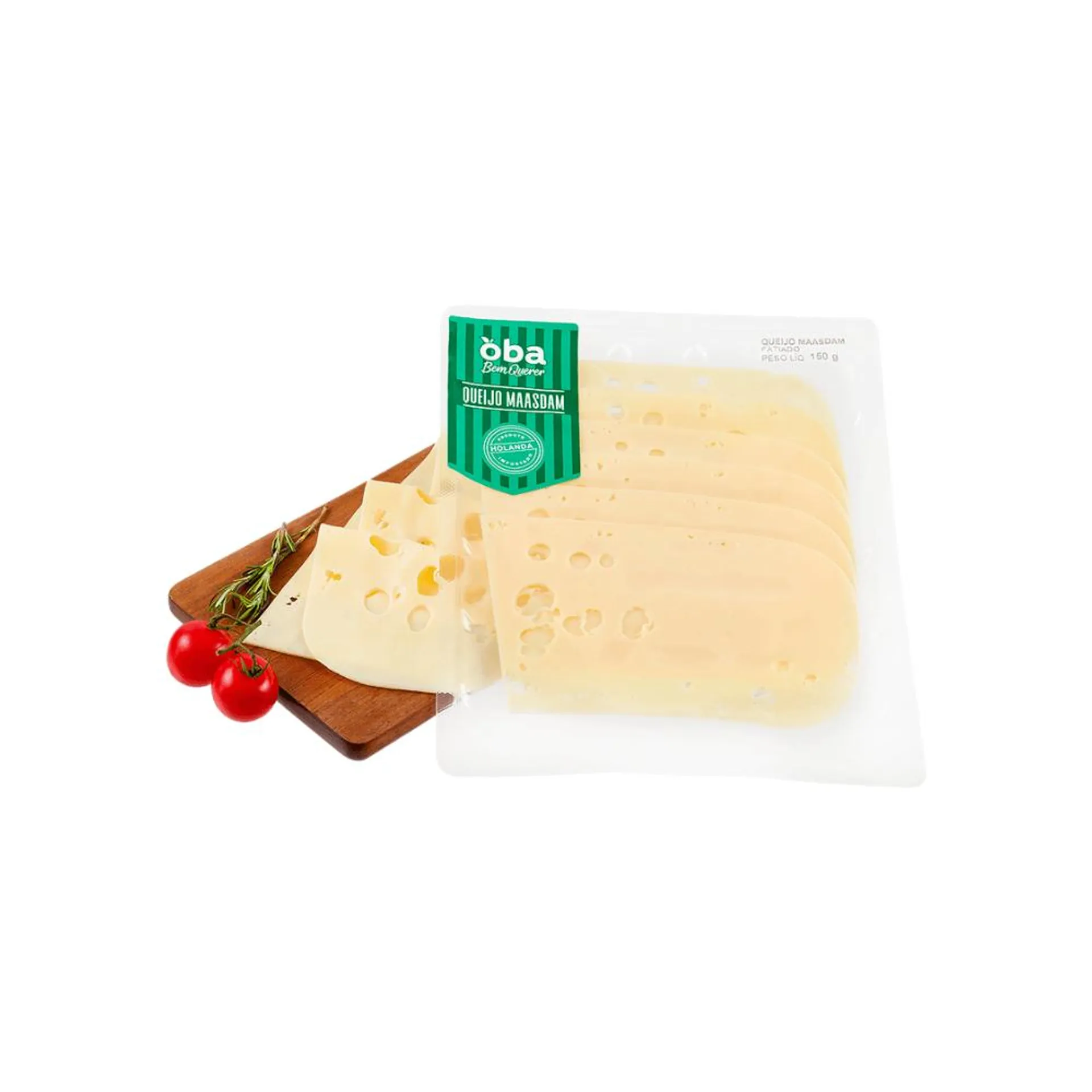 Queijo Maasdam Fatiado Oba Bem Querer 150 G