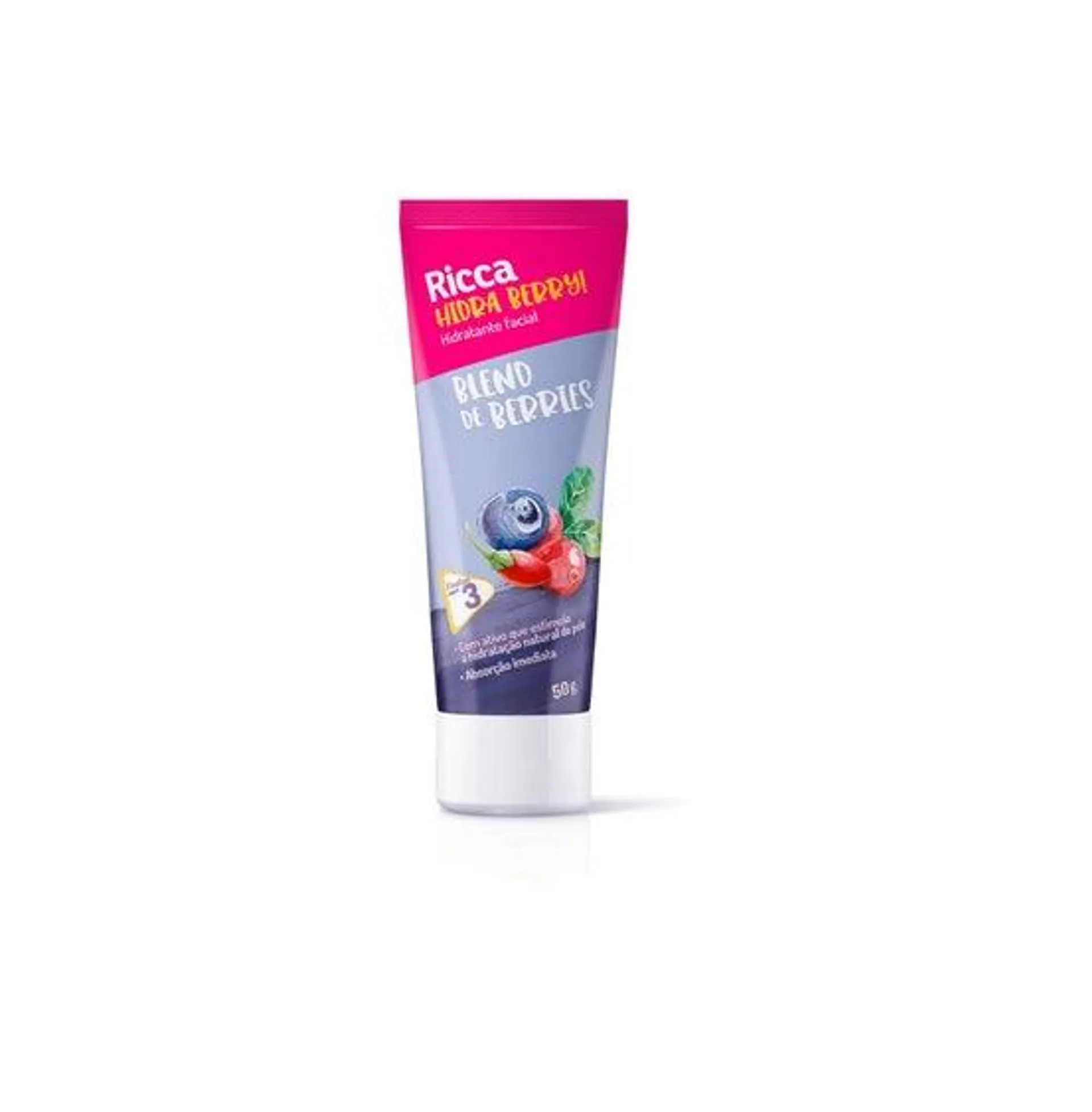 Creme Hidratante Facial Ricca Hidra Berry