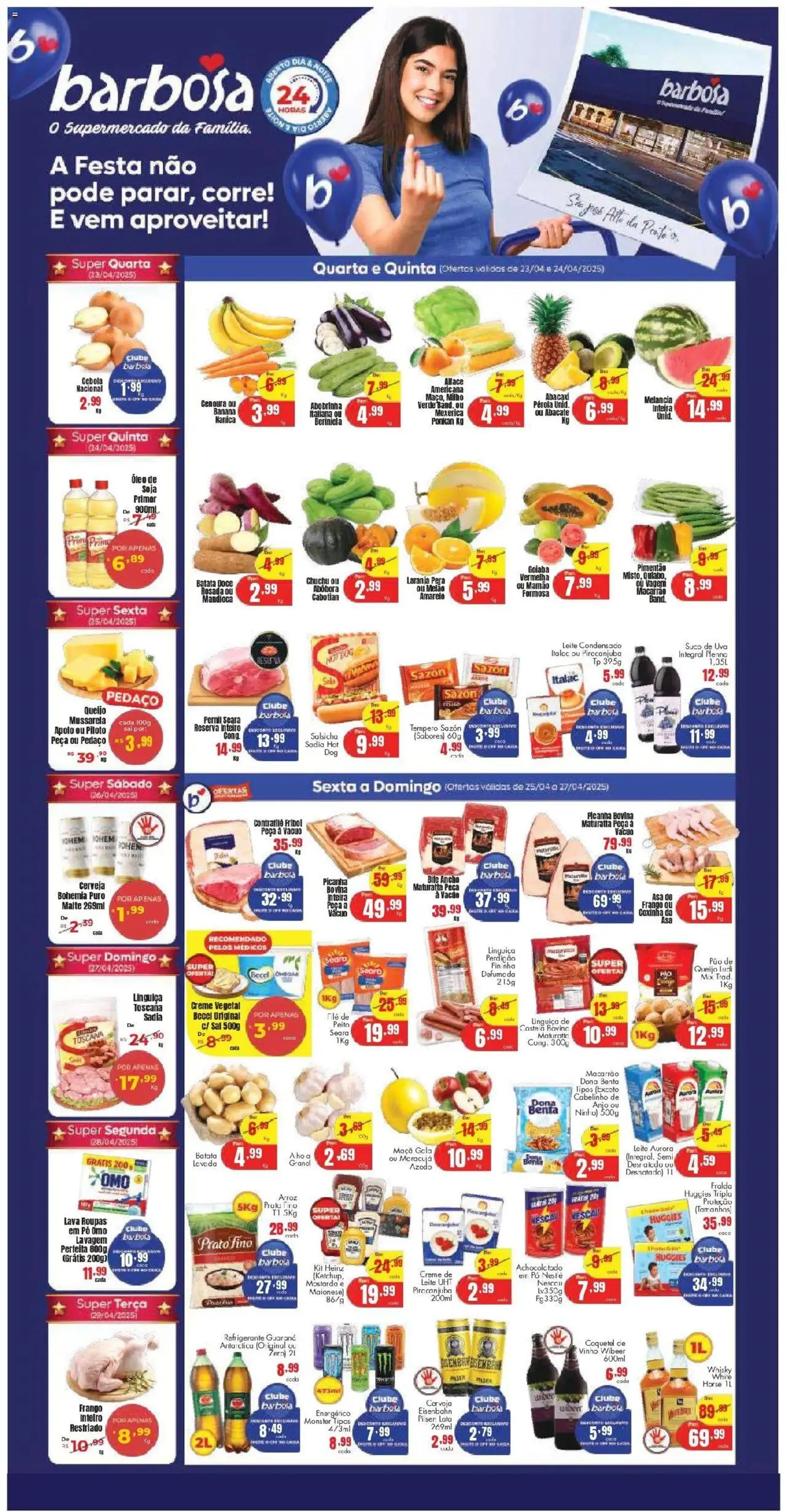 Encarte de Barbosa Supermercados - Ofertas Loja São José Alto da Ponte 23 de abril até 29 de abril 2025 - Pagina 1