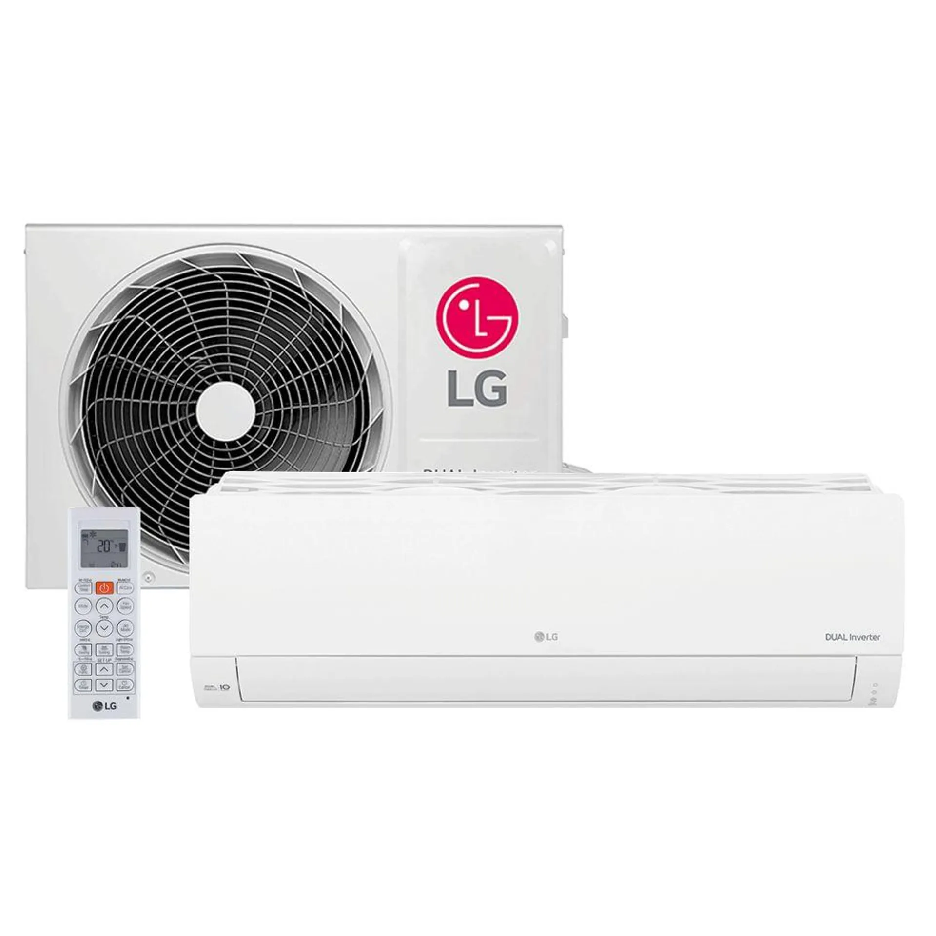 Ar Condicionado Split Hi Wall LG Dual Inverter Compact 12.000 BTUs Frio 220V