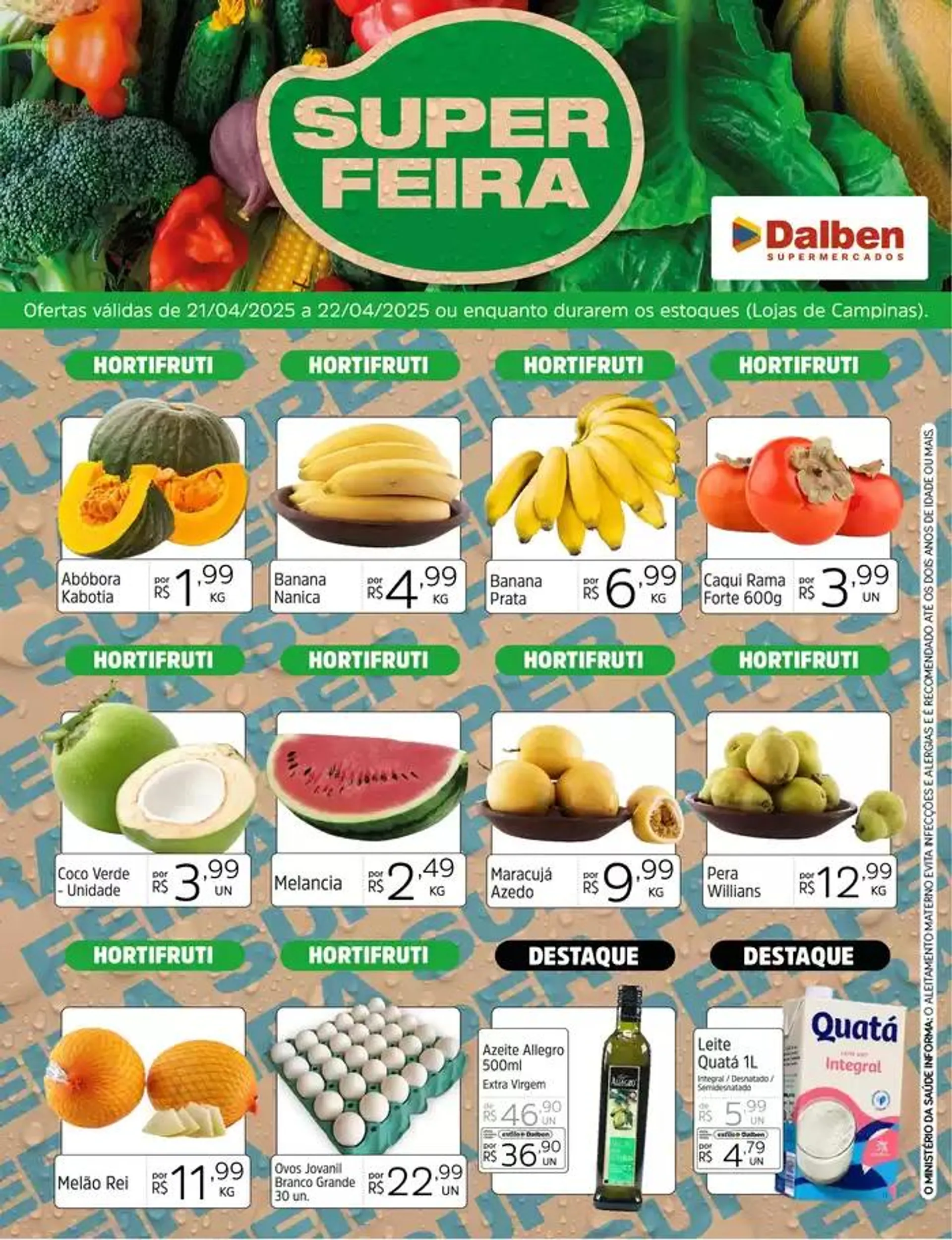 Encarte de Super Feira 21 de abril até 22 de abril 2025 - Pagina 1