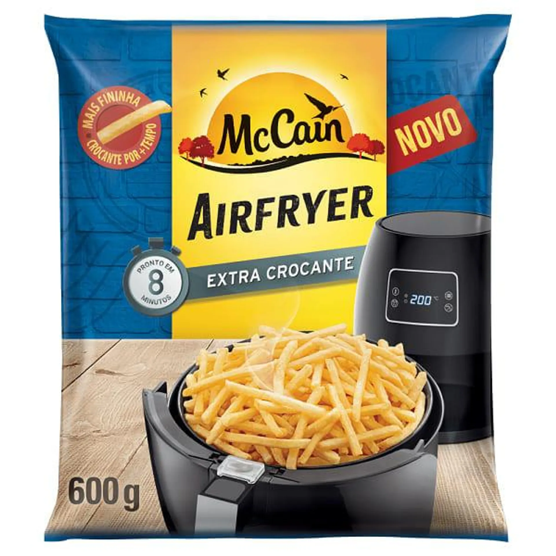 Batata pré-frita congelada Mc Cain Airfryer 600g