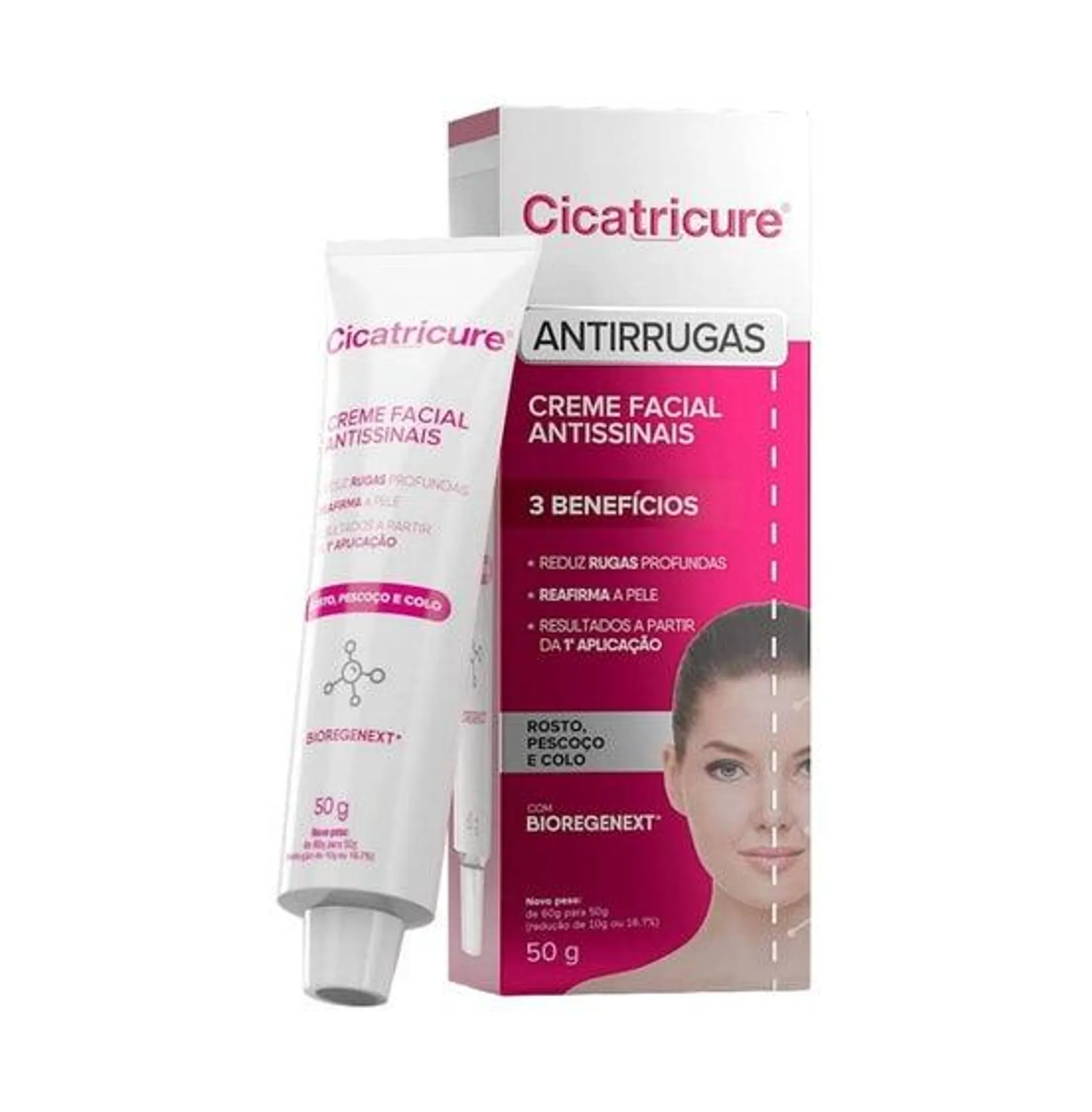 Creme Facial Cicatricure Anti Idade 60g