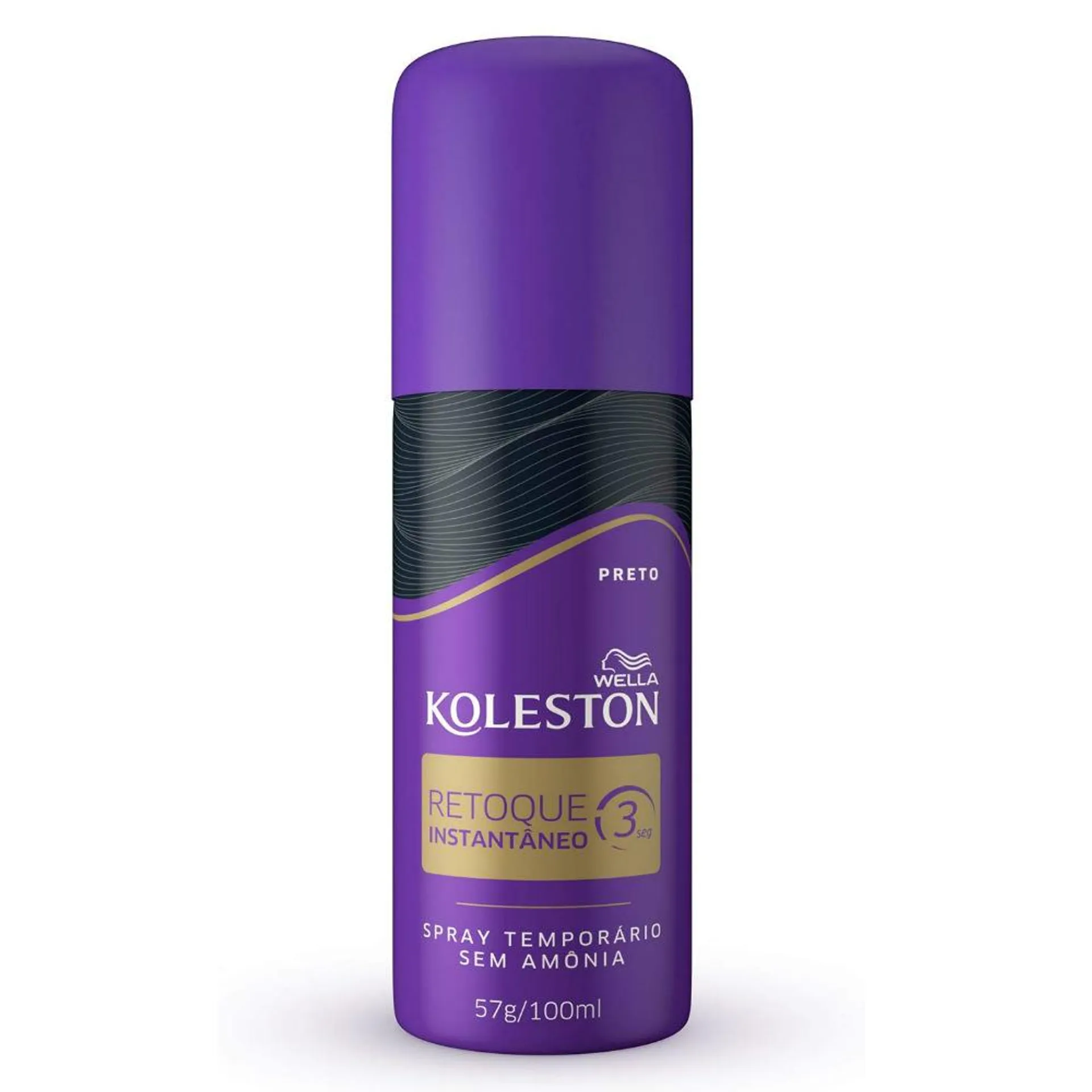 Retoque Instantâneo da Raiz Spray Koleston Preto 100ml