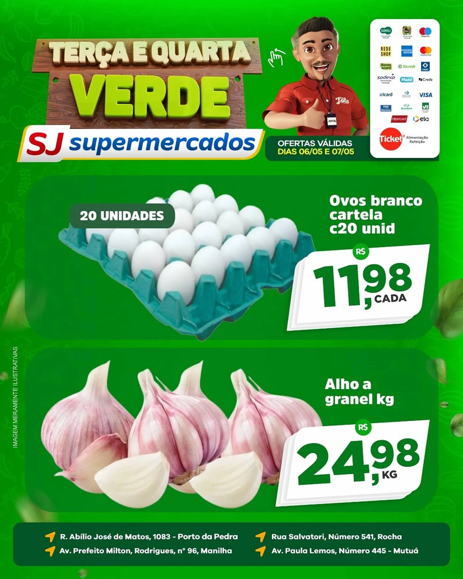 Encarte de Catálogo Sj Supermercados 6 de maio até 7 de maio 2025 - Pagina 1