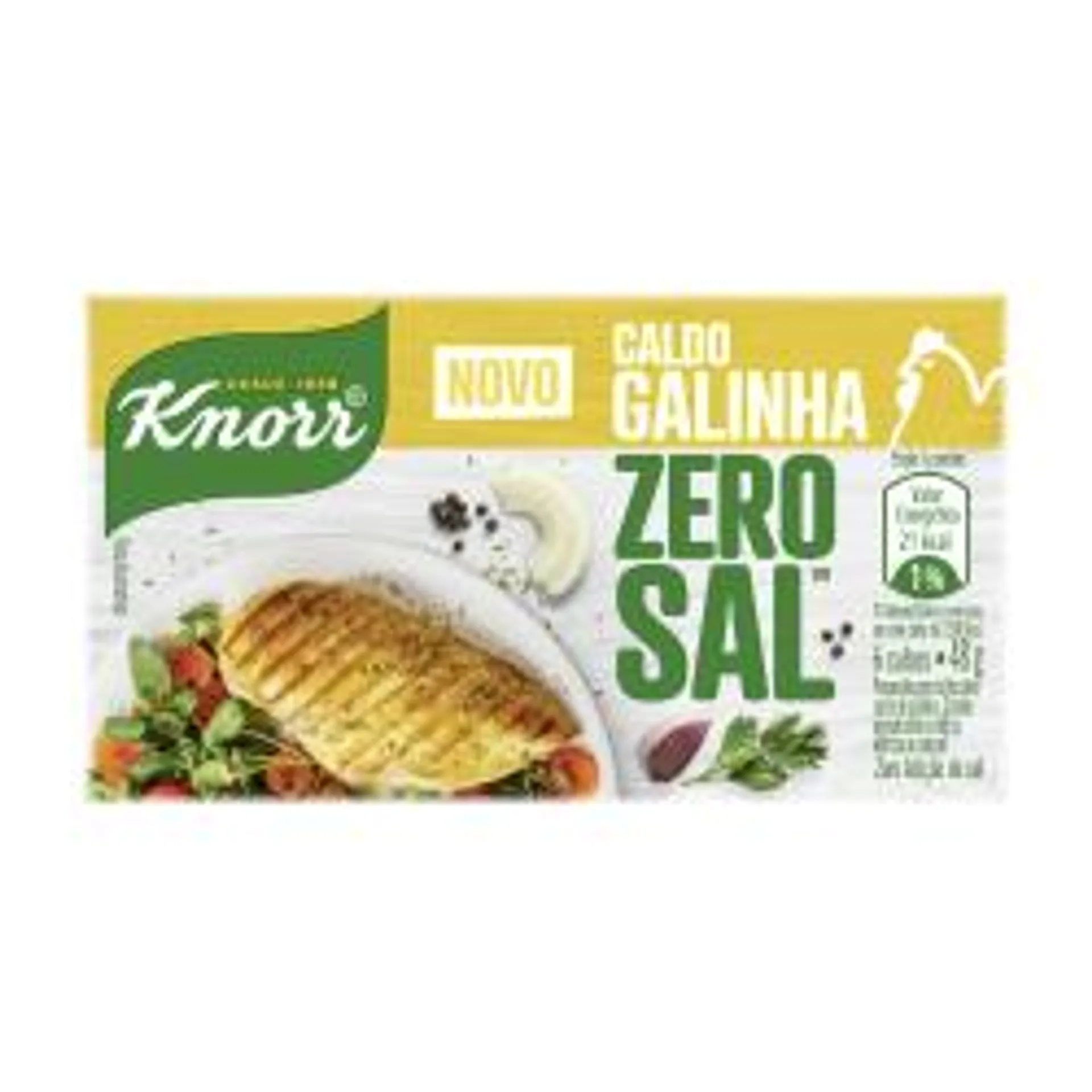 Caldo Knorr Zero Sal Galinha 96g 12 cubos