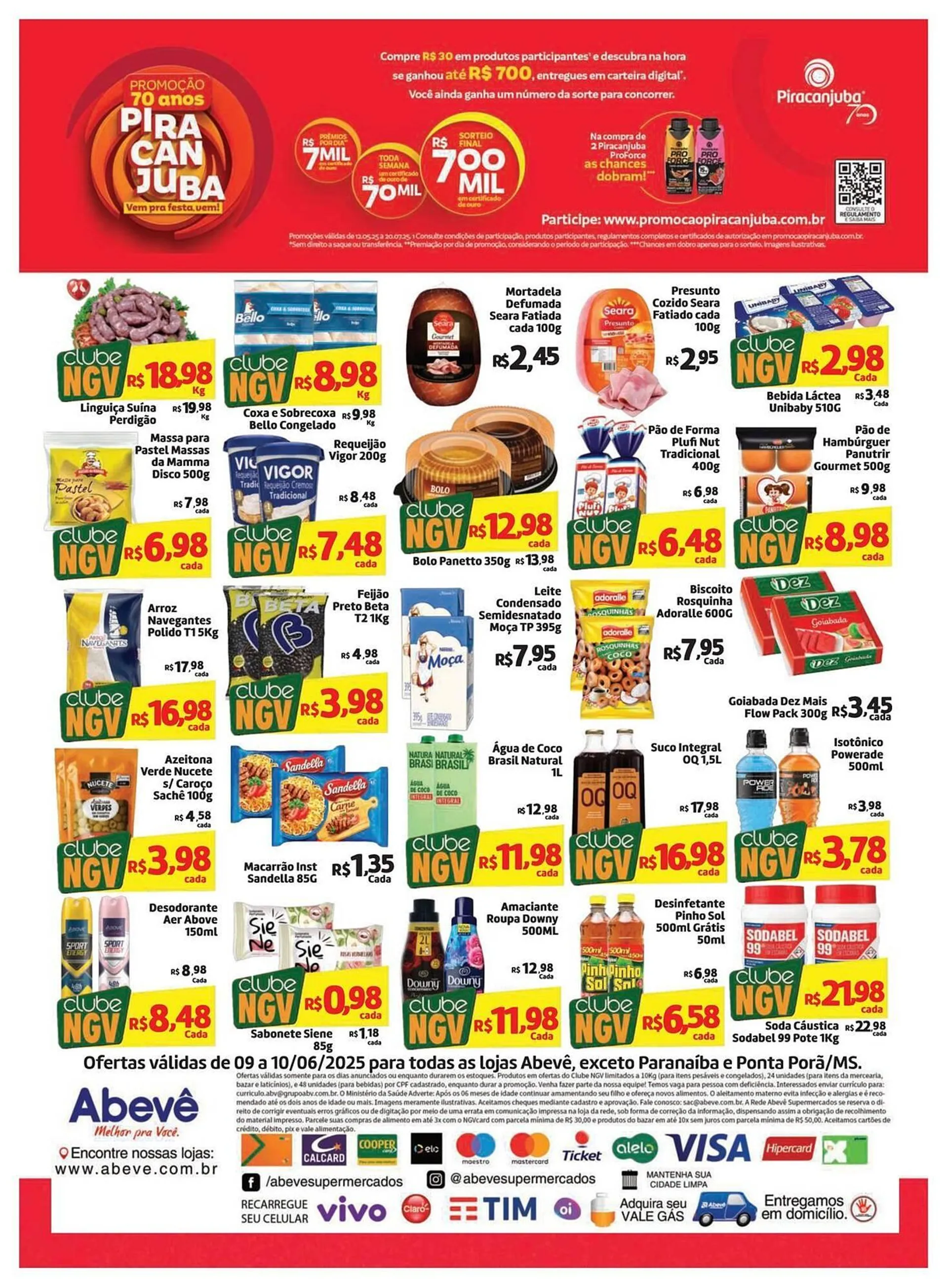 Encarte de Catálogo Abevê Supermercados 9 de junho até 10 de junho 2025 - Pagina 2