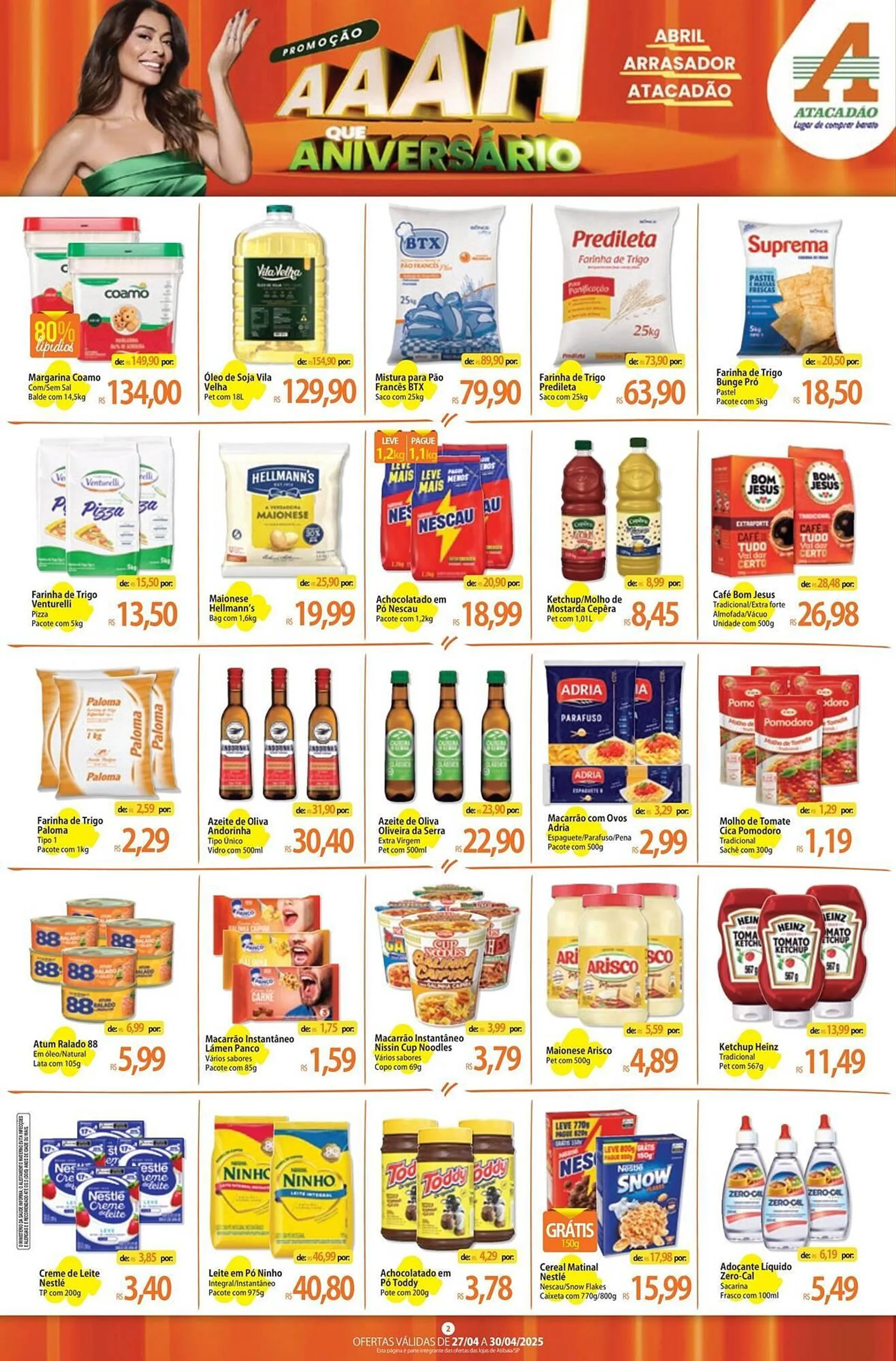 Encarte de Catálogo Atacadão 28 de abril até 30 de abril 2025 - Pagina 2
