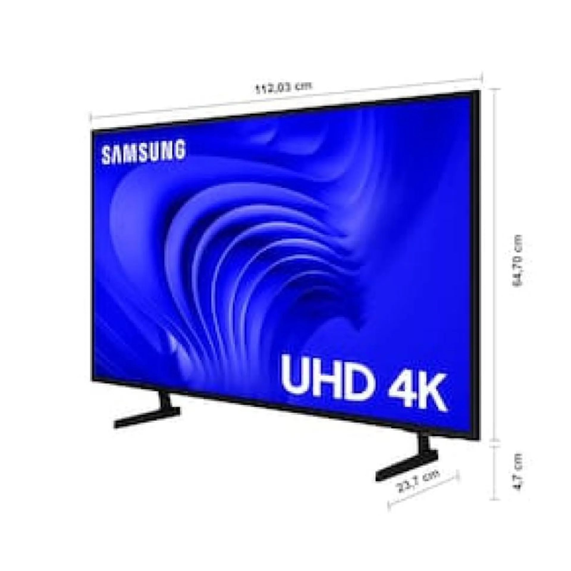 Smart TV 50 4K Samsung UN50DU7700GXZD LED, Processador Crystal 4K, Gaming Hub, AI Energy Mode, Alexa built-in, Wi-Fi, Bluetooth, USB e HDMI