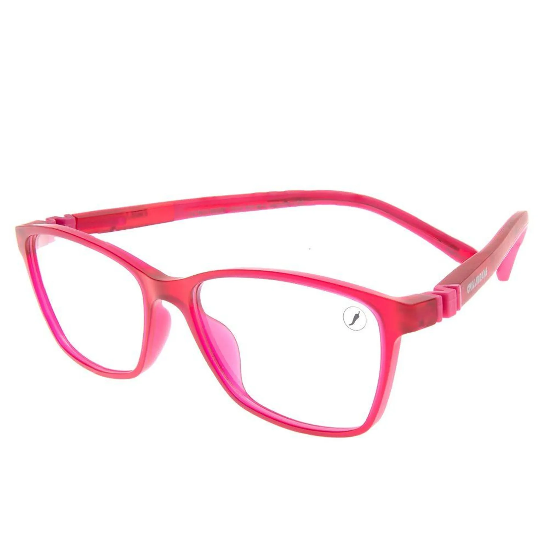 Armação Para Óculos de Grau Infantil Feminino Chilli Beans Quadrado Flexível Rosa - LV.KD.0020.1313 U