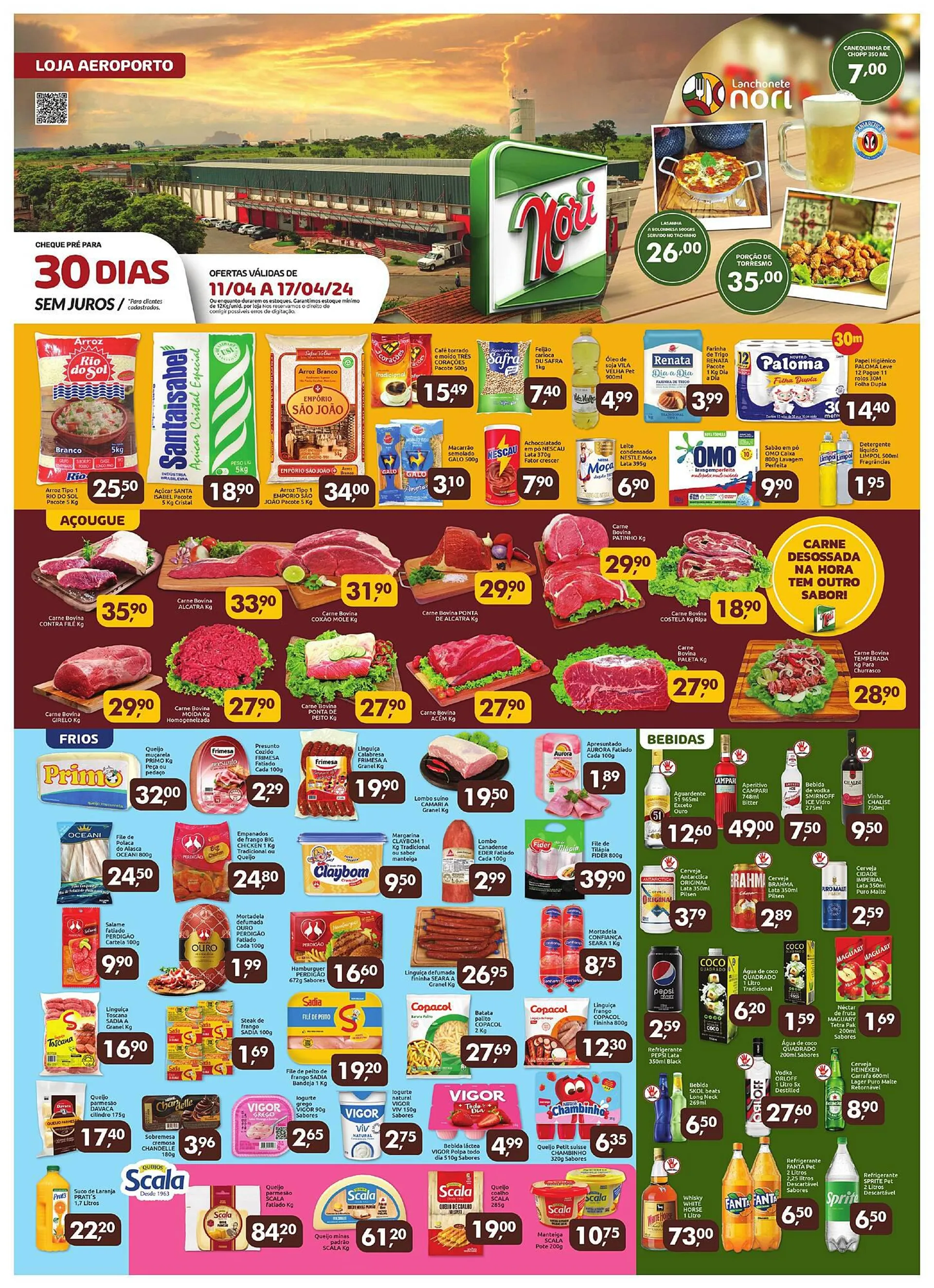 Encarte de Catálogo Supermercados Nori 11 de abril até 17 de abril 2024 - Pagina 