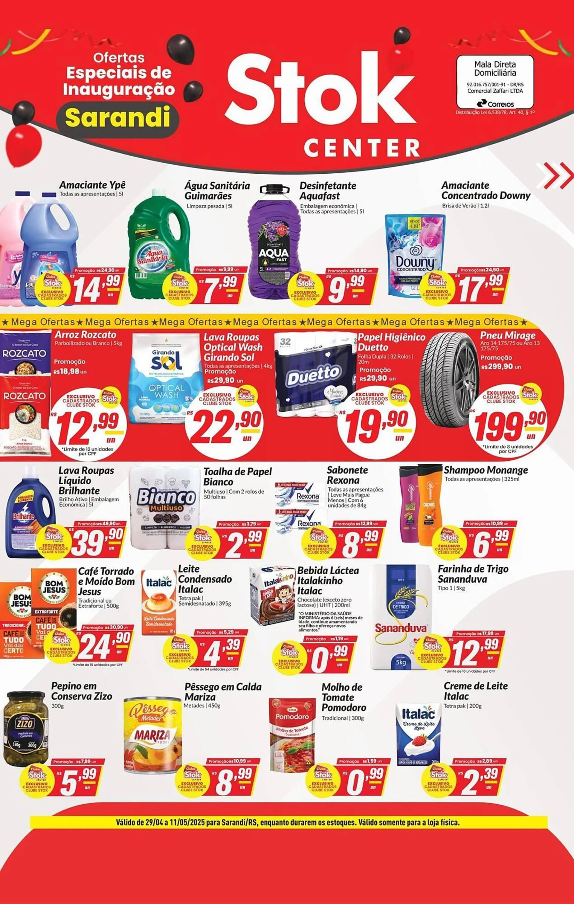 Encarte de Catálogo Stok Center 29 de abril até 11 de maio 2025 - Pagina 1