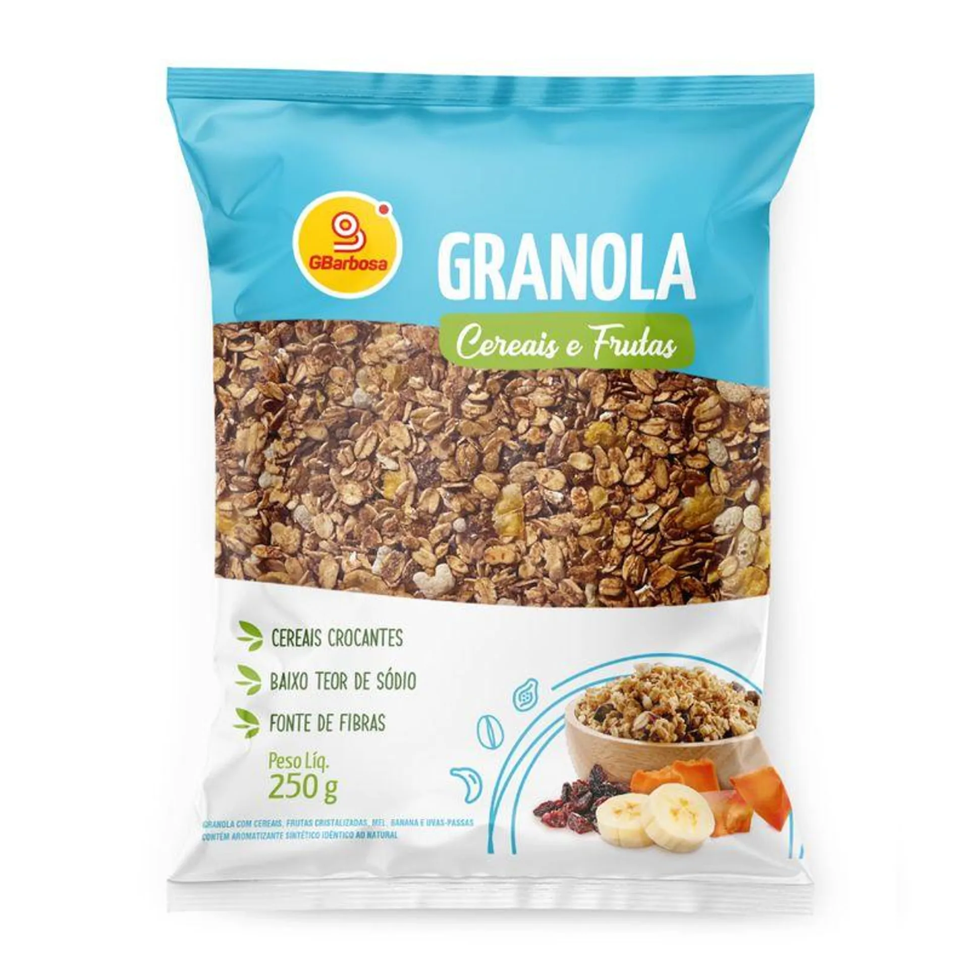 Granola GBarbosa Cereais e Frutas 250g