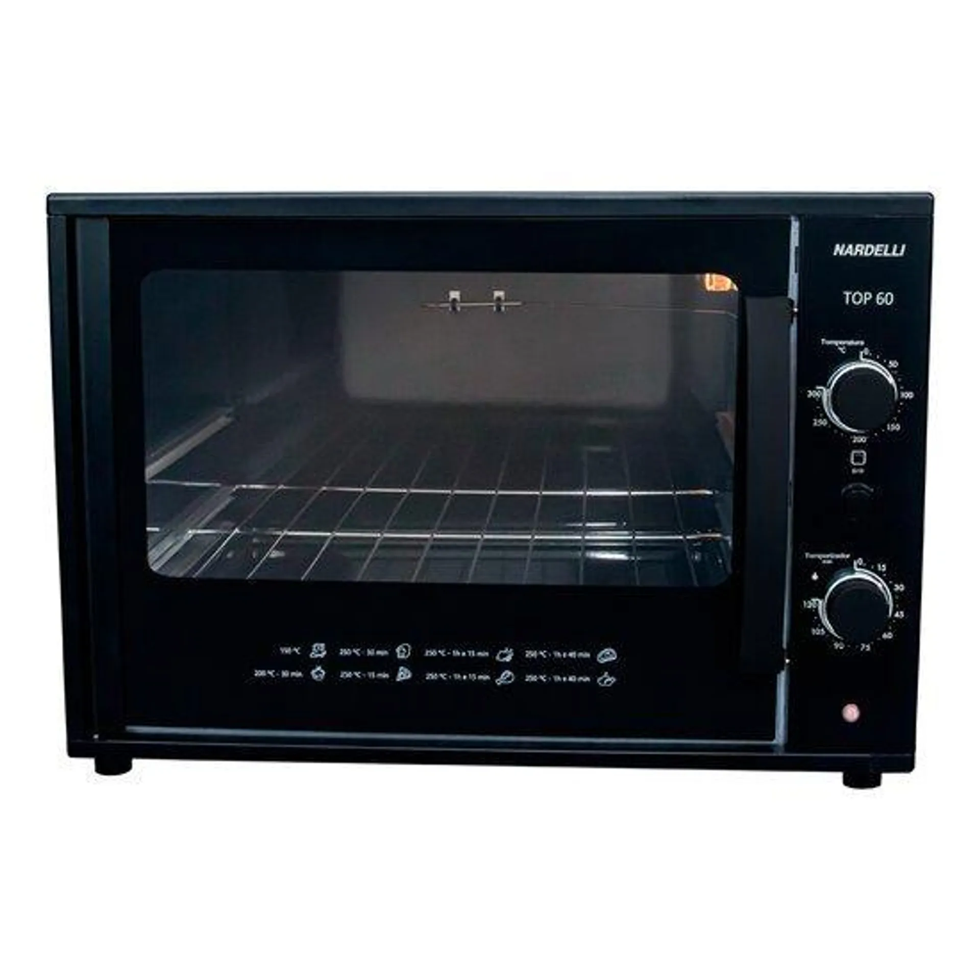 Forno Elétrico Nardelli Top60 Black, 60 Litros, 1750W, Preto