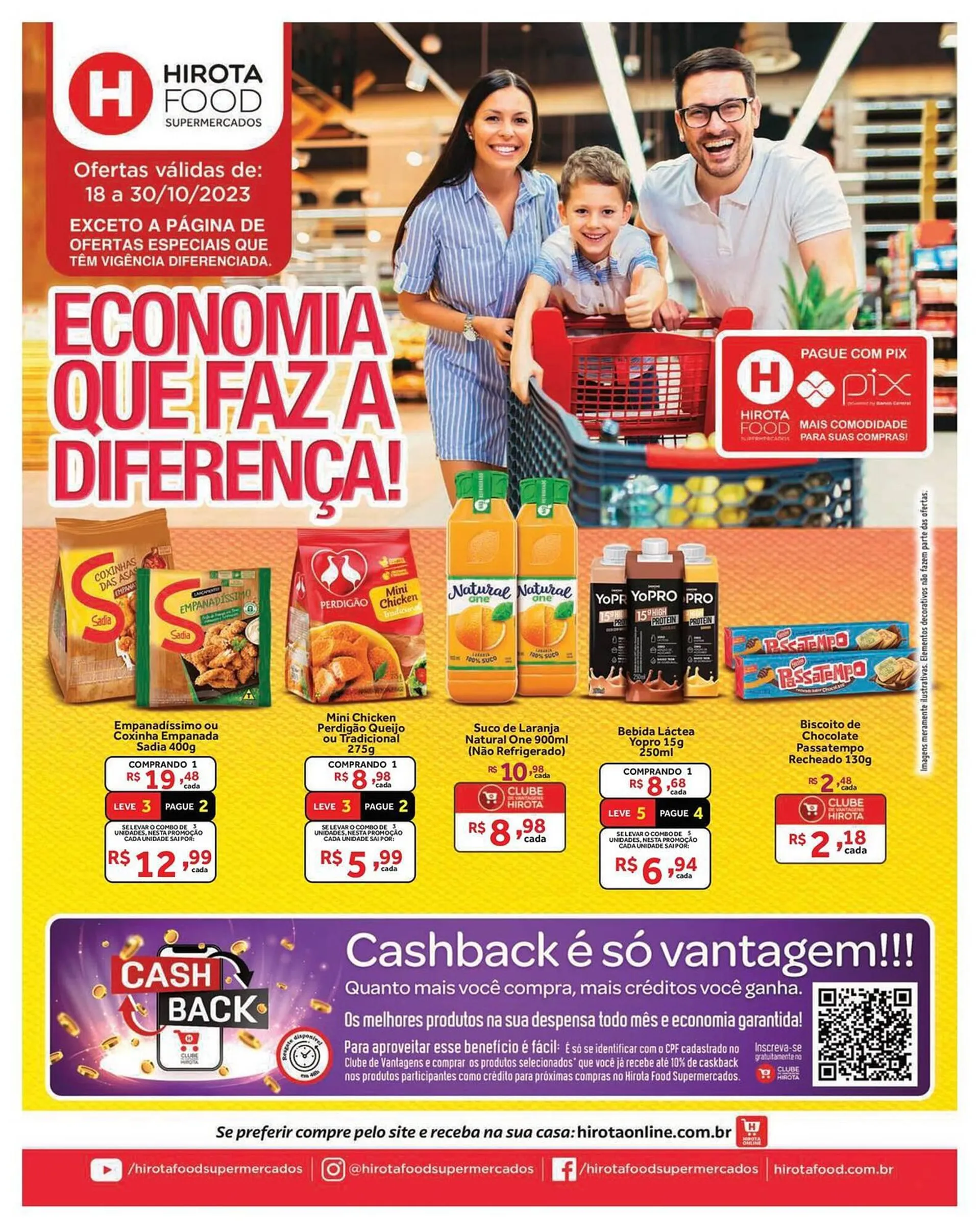 Encarte de Catálogo Hirota Food Supermercado 18 de outubro até 30 de outubro 2023 - Pagina 1