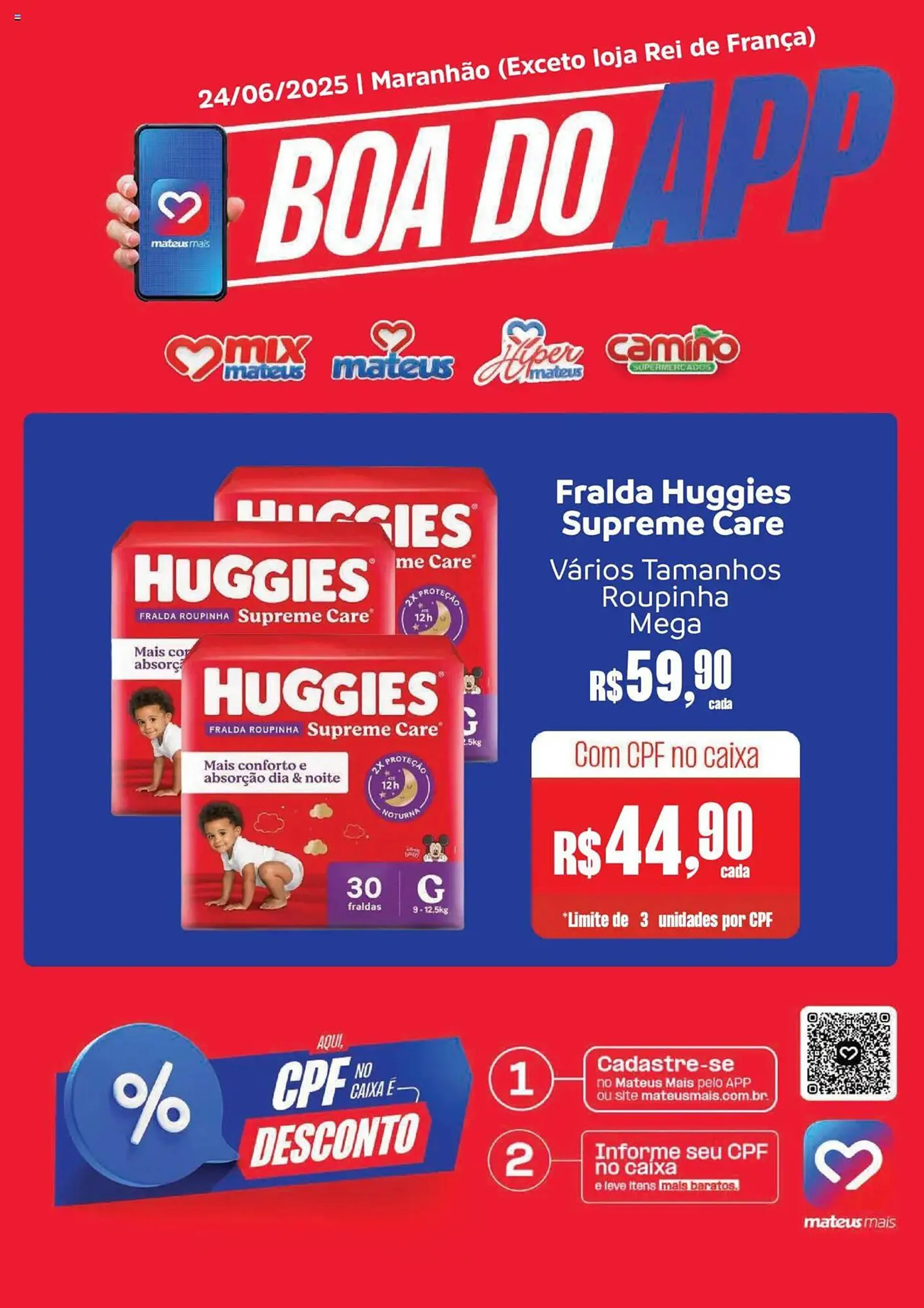 Encarte de Catálogo Supermercados Mateus 24 de junho até 24 de junho 2025 - Pagina 1
