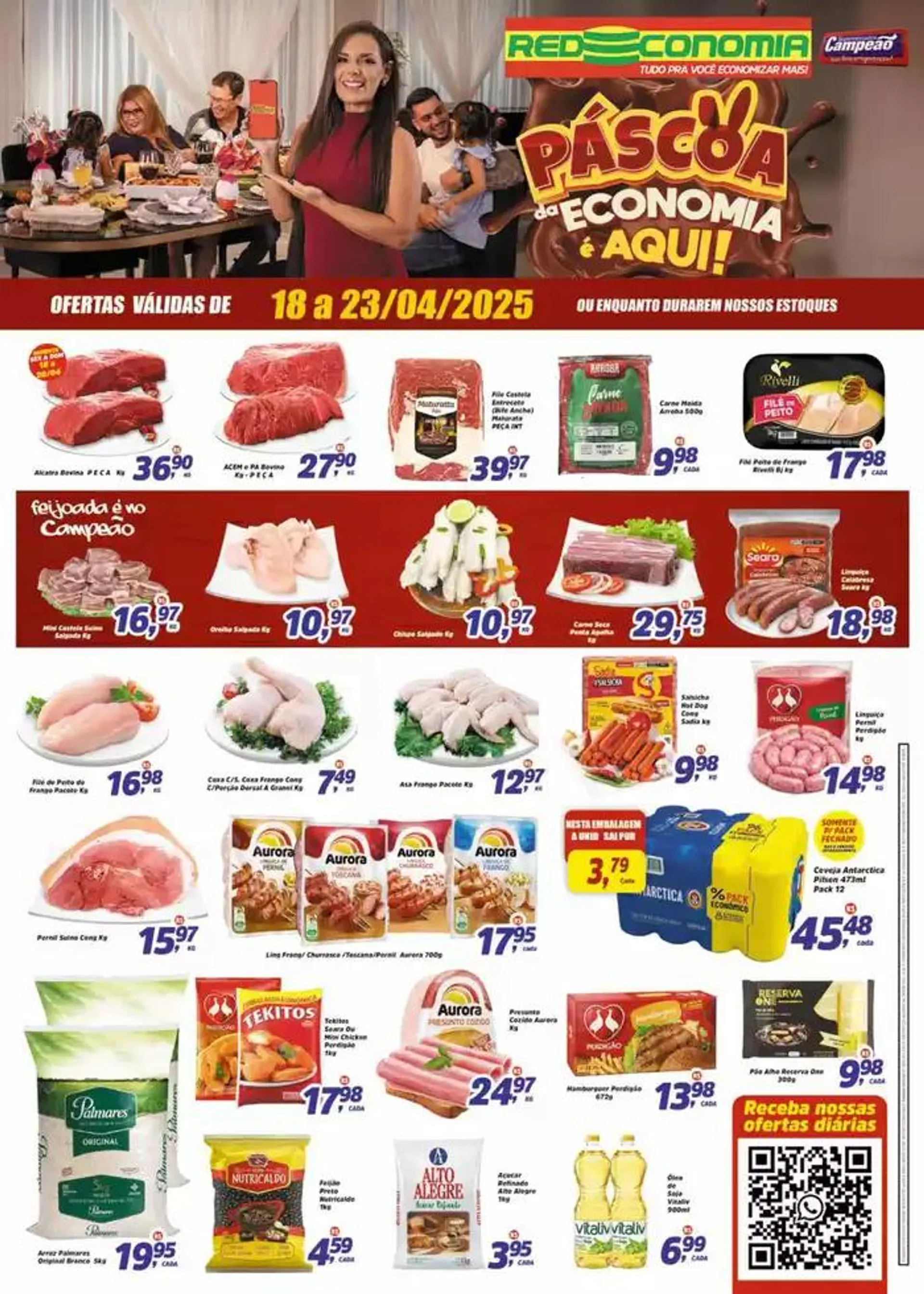 Encarte de Ofertas Supermercados Campeão 18 de abril até 23 de abril 2025 - Pagina 1