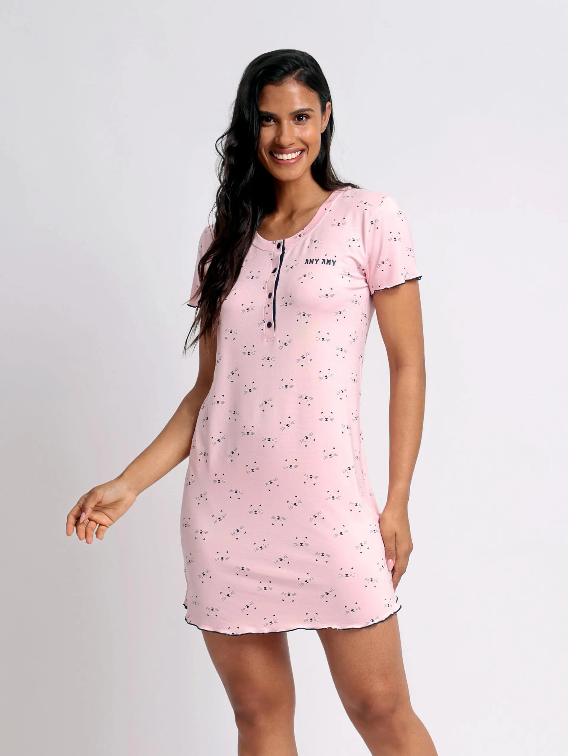 Camisola Manga Curta Meow