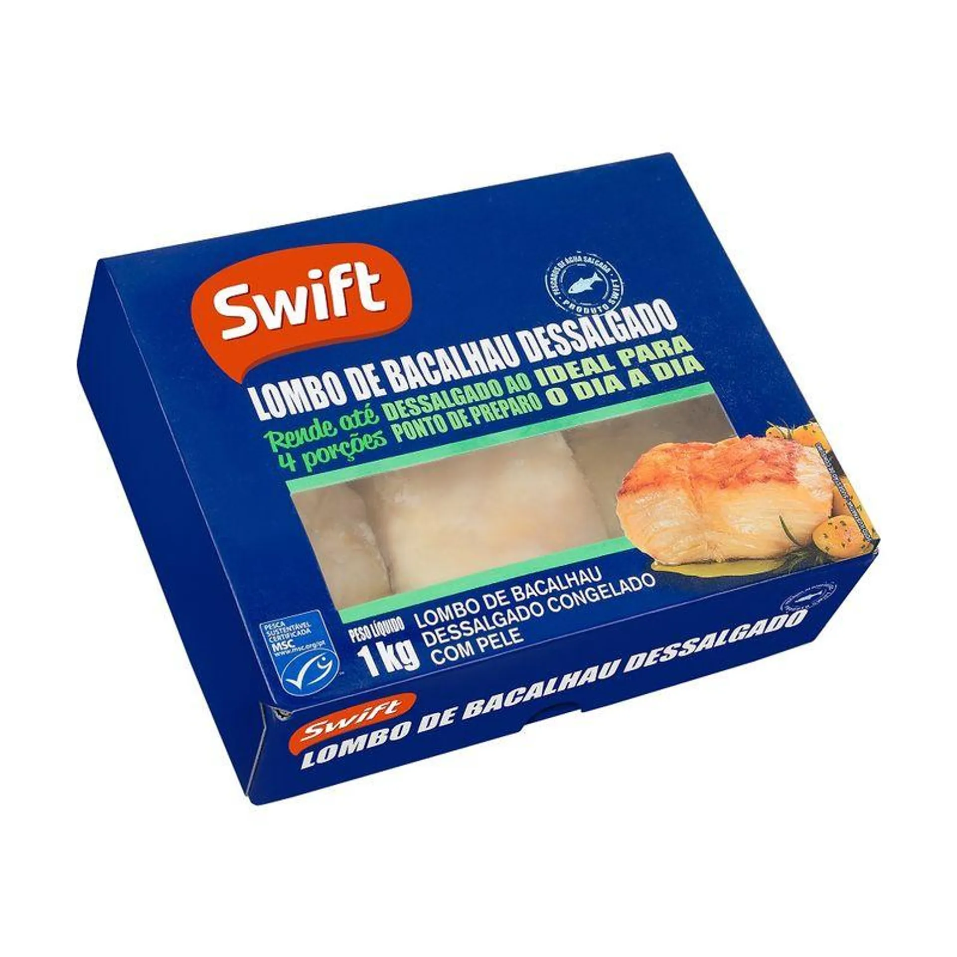 Lombo de Bacalhau Dessalgado Swift 1Kg